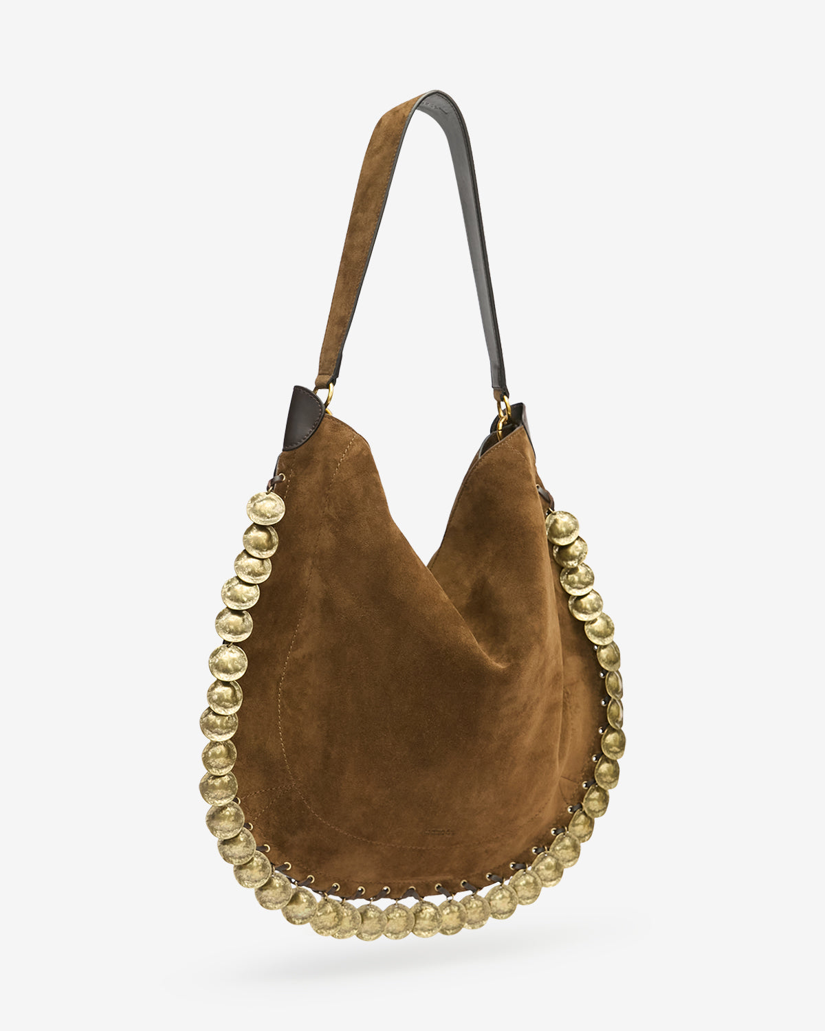 Isabel Marant Oskan Hobo Soft sac velours bronze