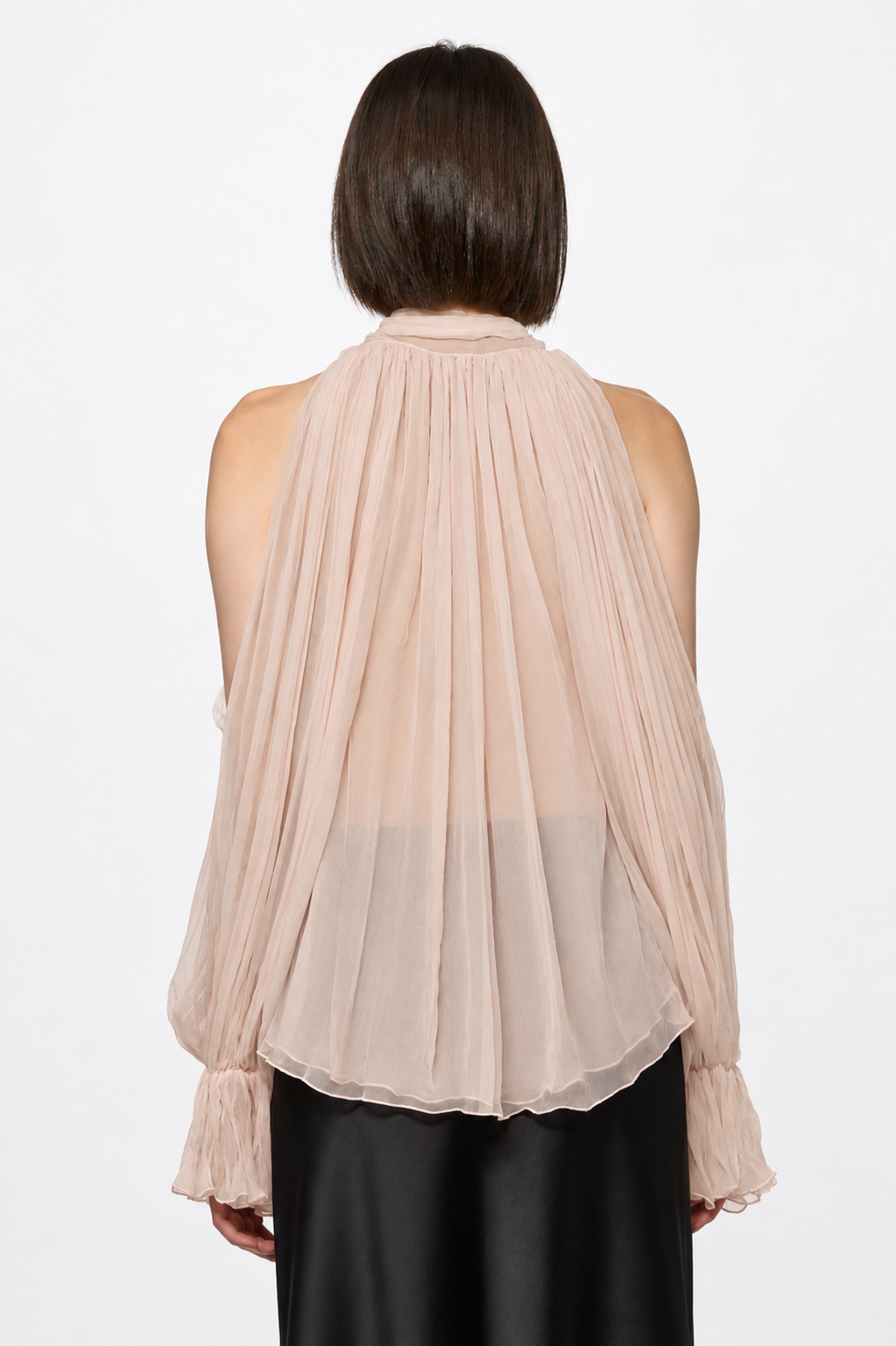 ATU Body Couture SILK chemise soie nude foulard taille S
