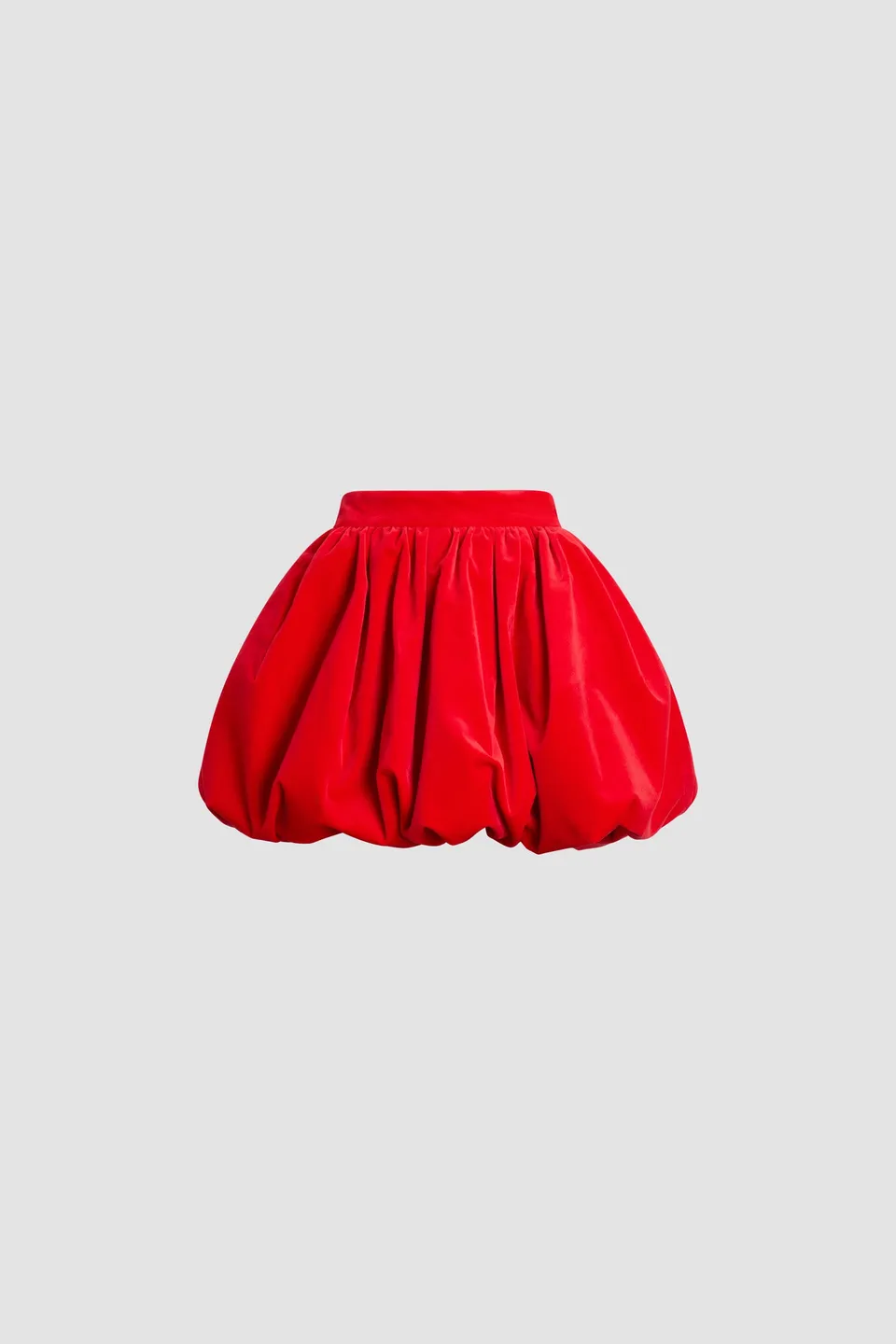 Patou Jupe mini velours coton rouge 34-44