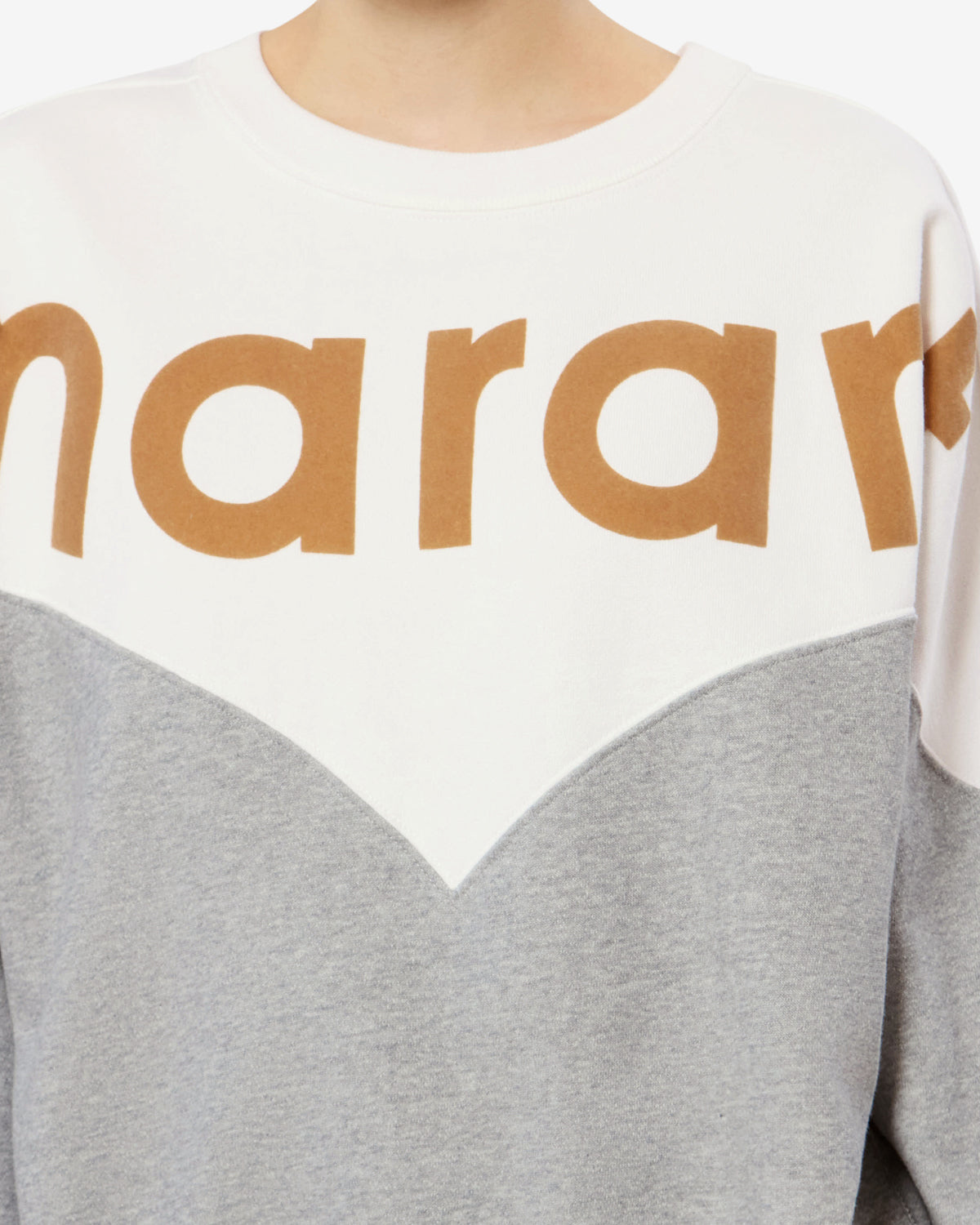 Isabel Marant Houston sweatshirt molleton bicolore logo