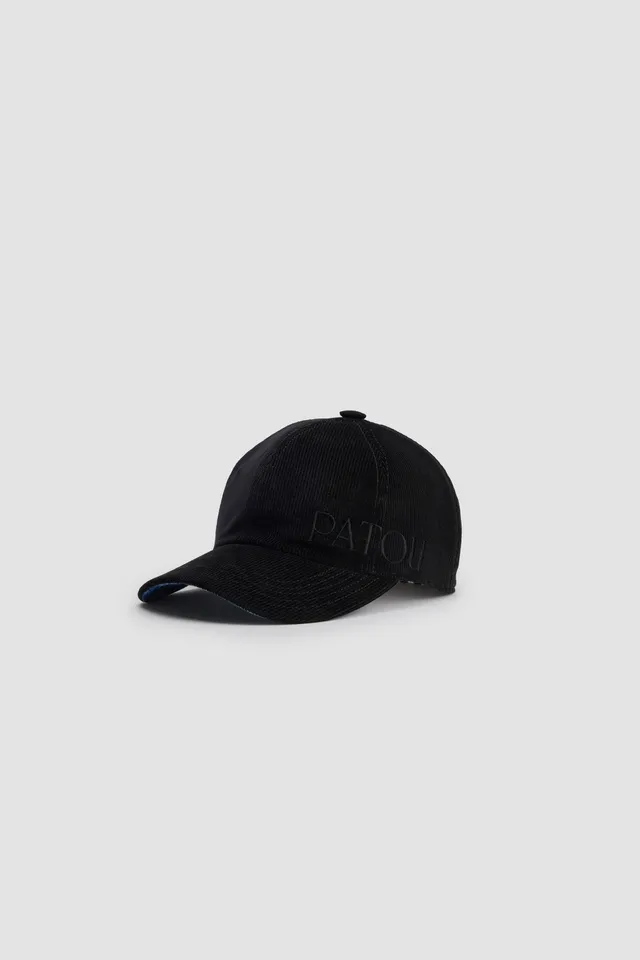 Patou Accessories AC063 casquette noire velours coton