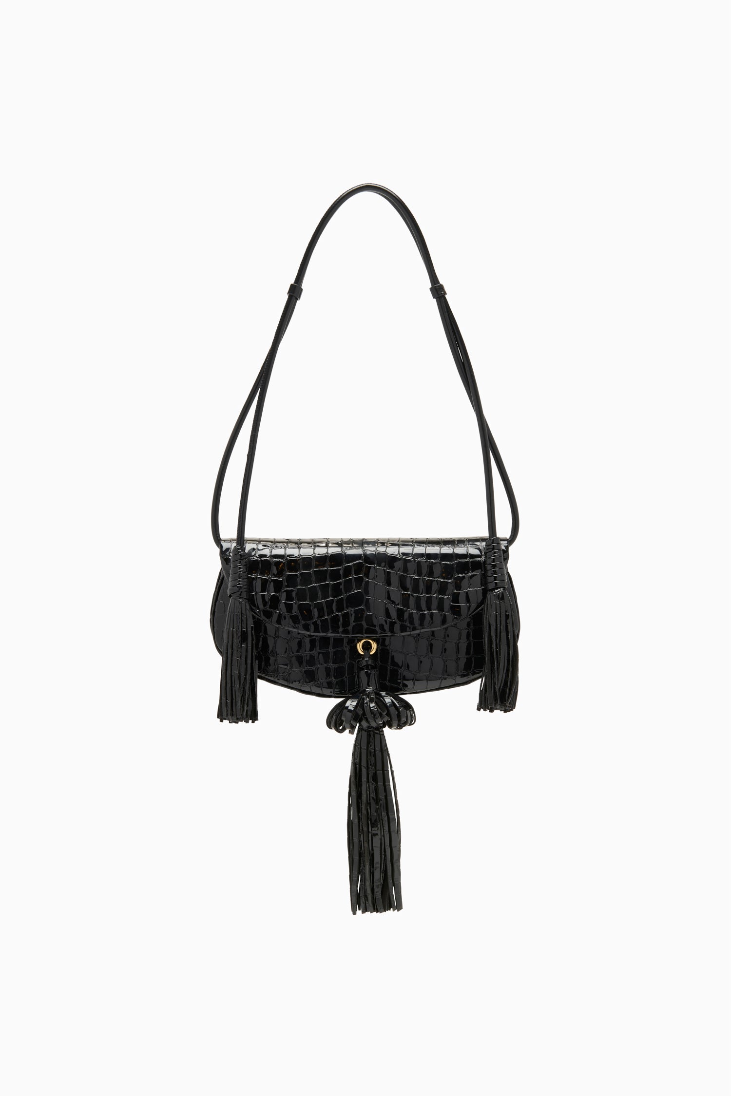 Ulla Johnson Paloma PS261166 sac cuir noir embossé
