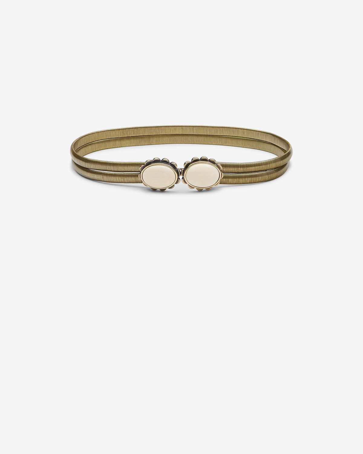 Isabel Marant Twina ceinture chaîne écru 4 cm
