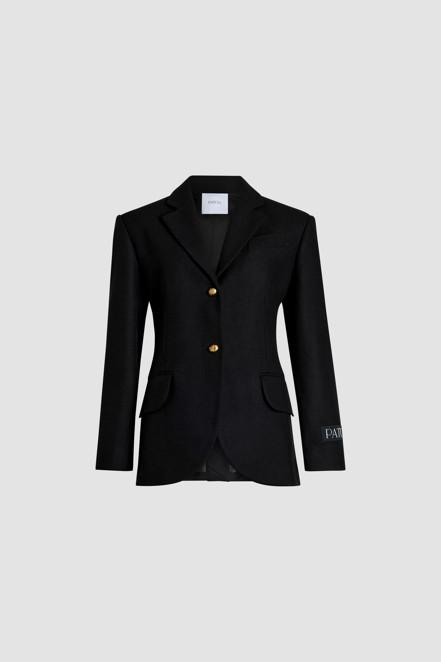 Patou H24JA0380003999B veste noire laine cachemire