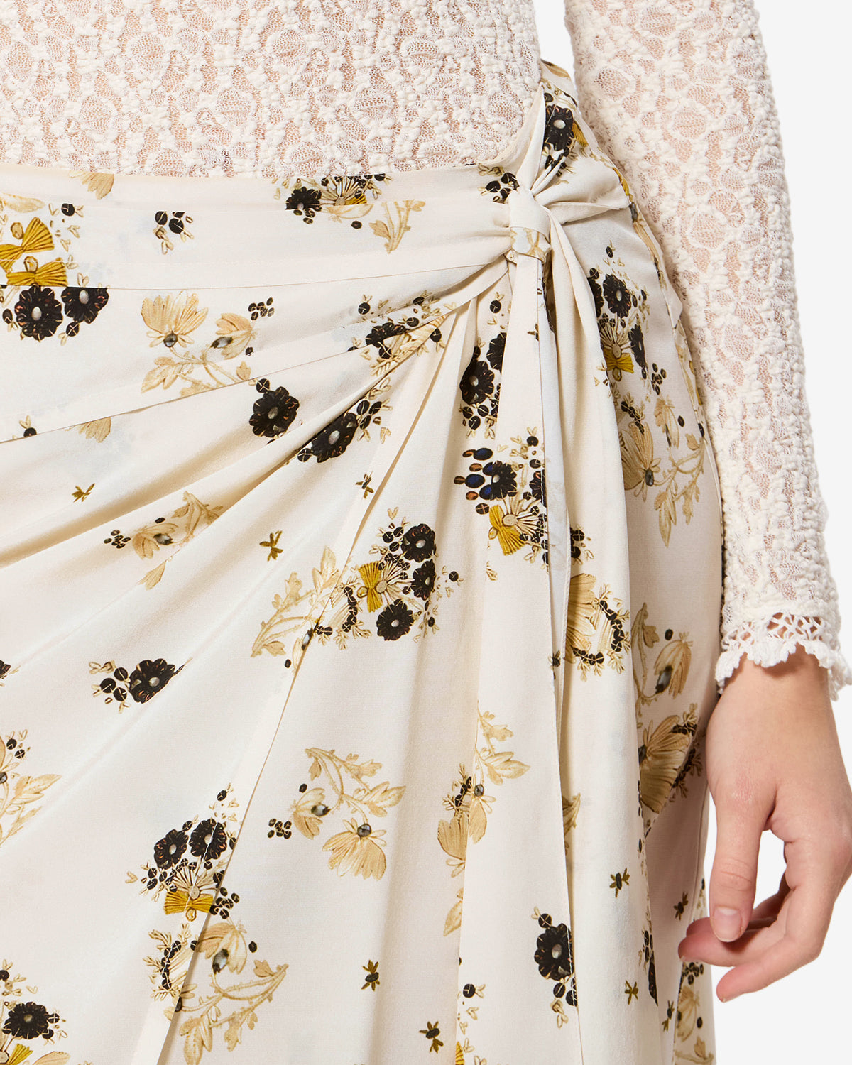 Isabel Marant Faniry JU0535 Jupe écru imprimée