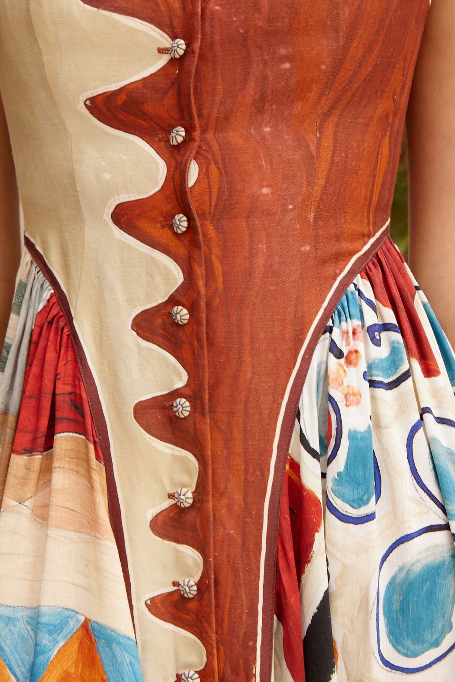 Alemäis Michelle Square Neck Midi Robe Lin Default