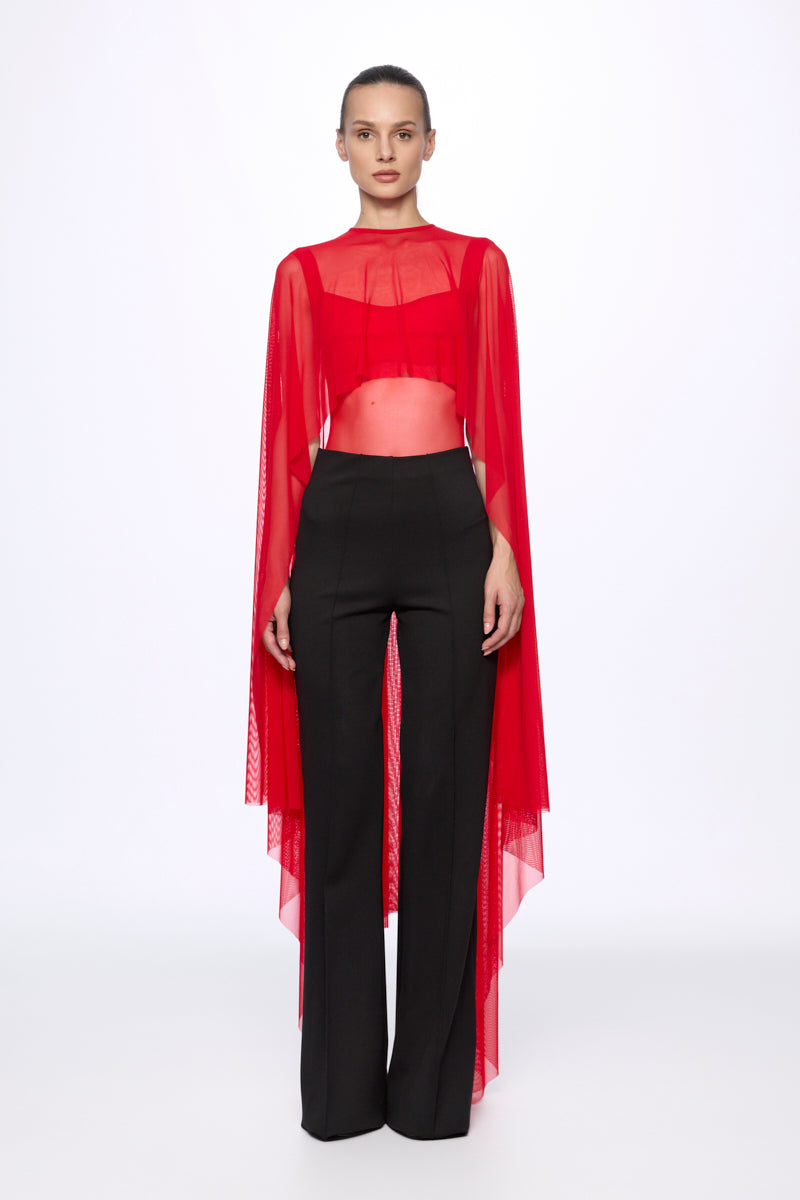 ATU Body Couture Two-piece sets body mesh cape rouge taille S
