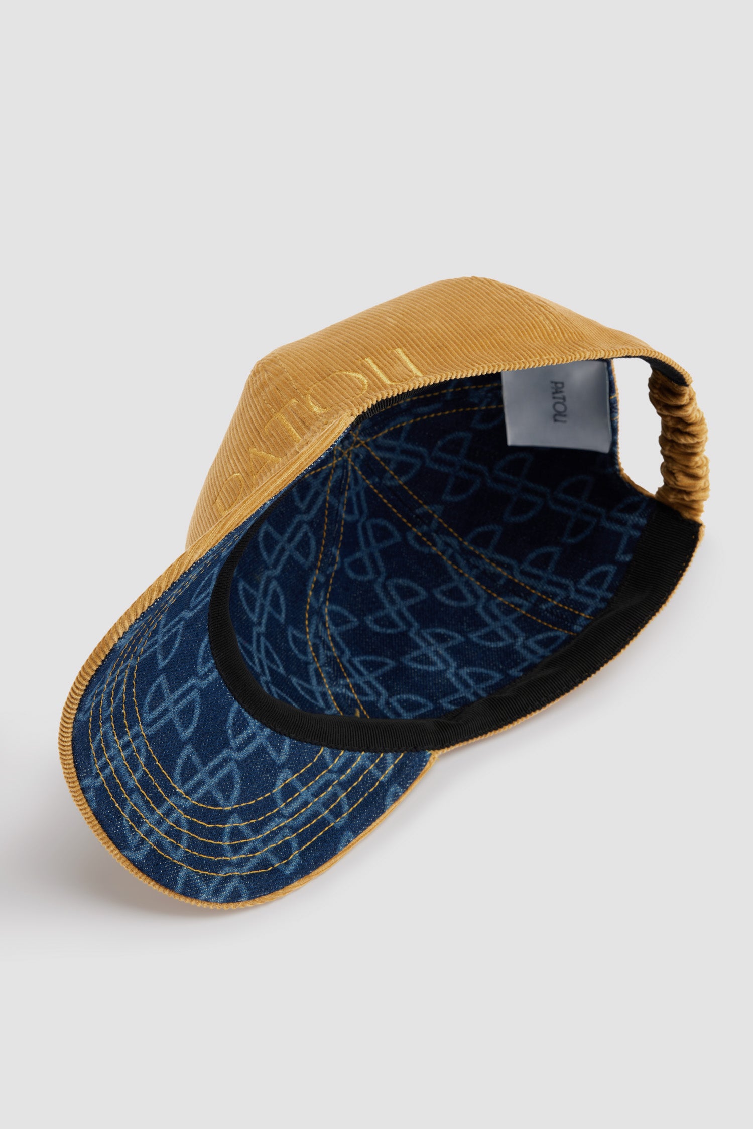 Patou H24AC0630200299G casquette velours coton doré
