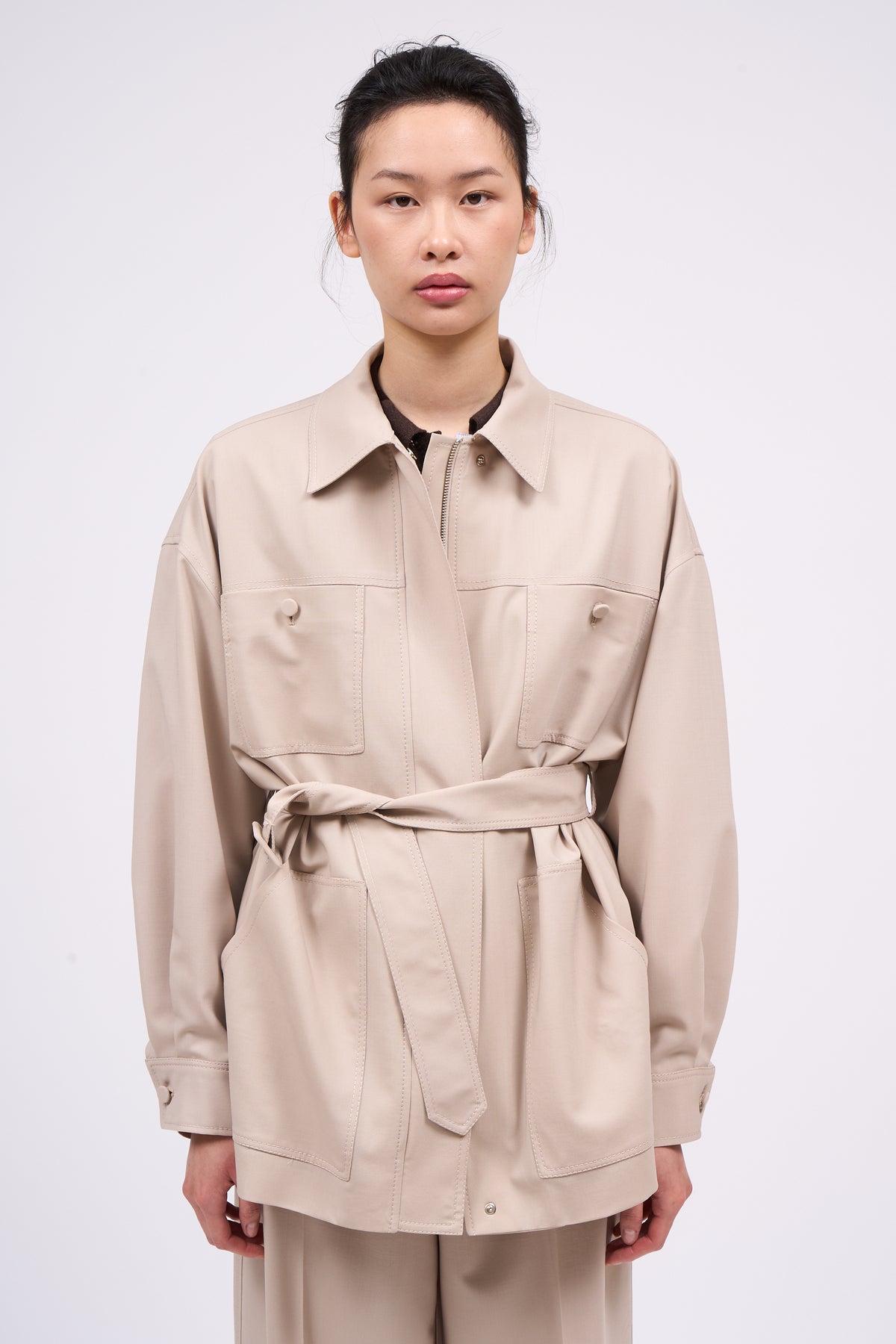Paul & Joe Cordoue veste saharienne laine soie