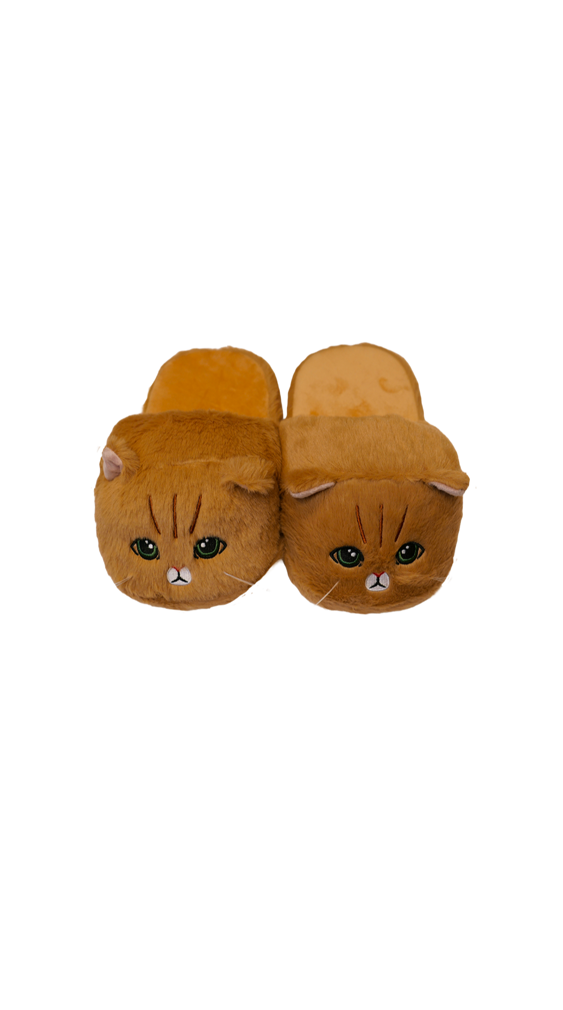 Paul & Joe Chaussons pantoufles chat camel marron rembourrées