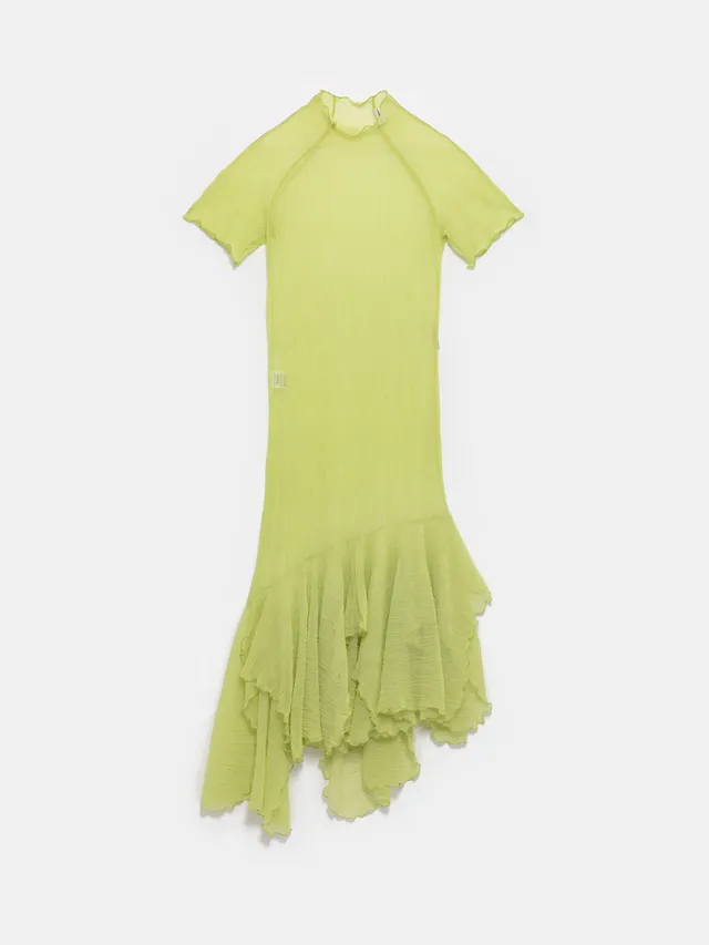 Ester Manas Pistachio Crumpled Easy Dress robe vert