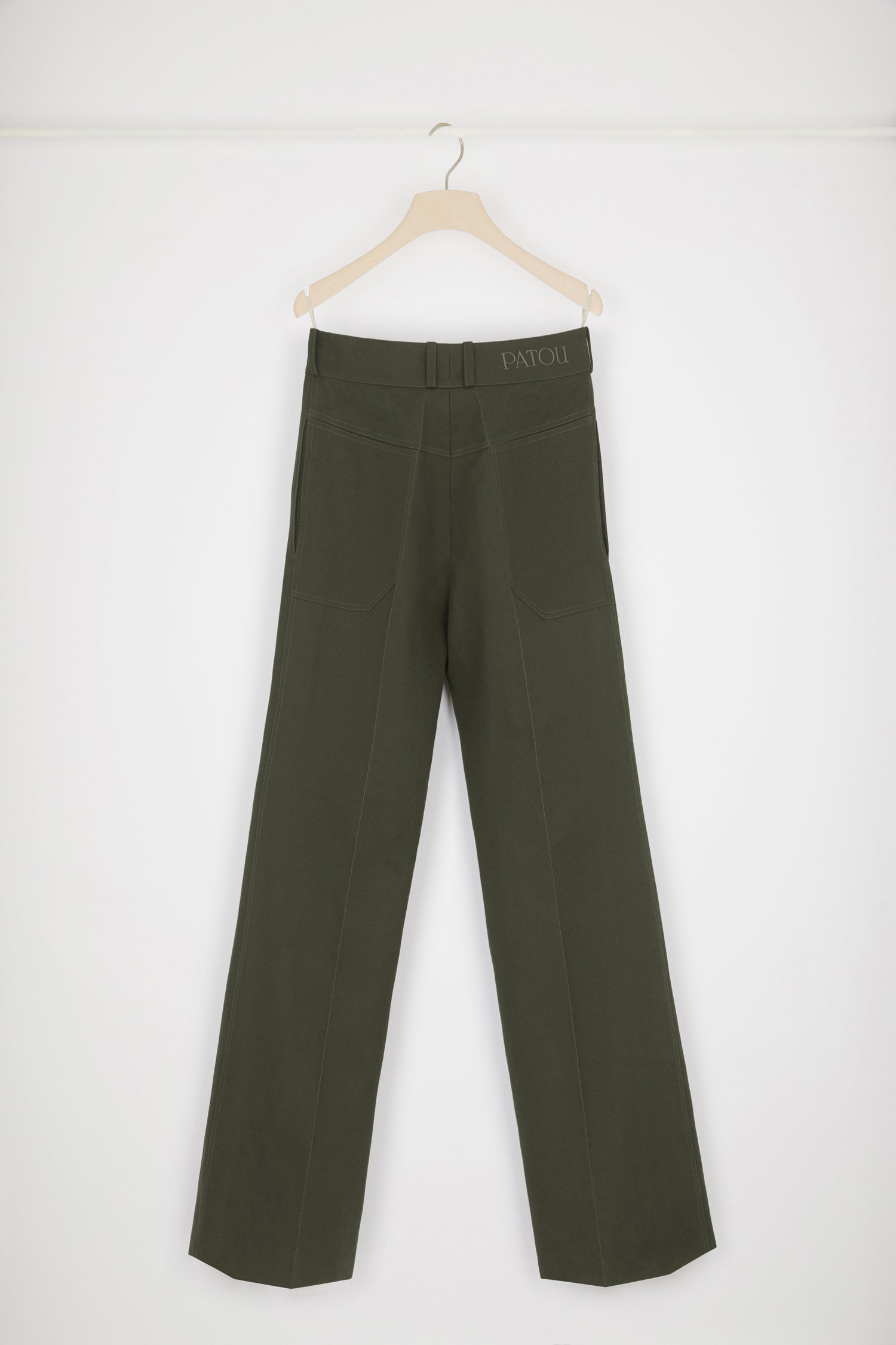 Patou TR023 pantalon évasé coton bio Winter Moss