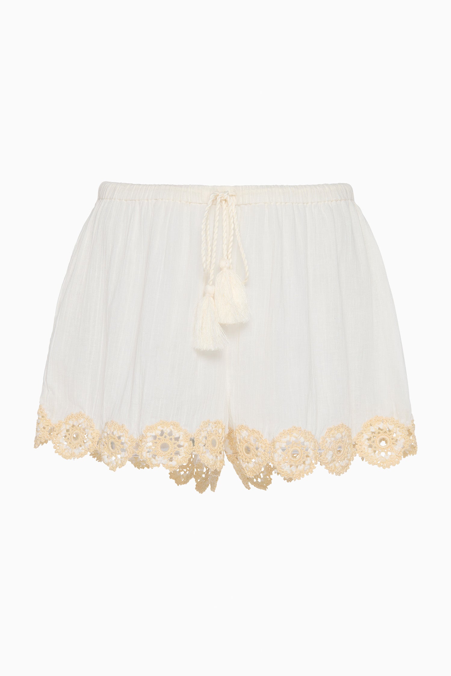 Ulla Johnson Liya short plage Crème crochet