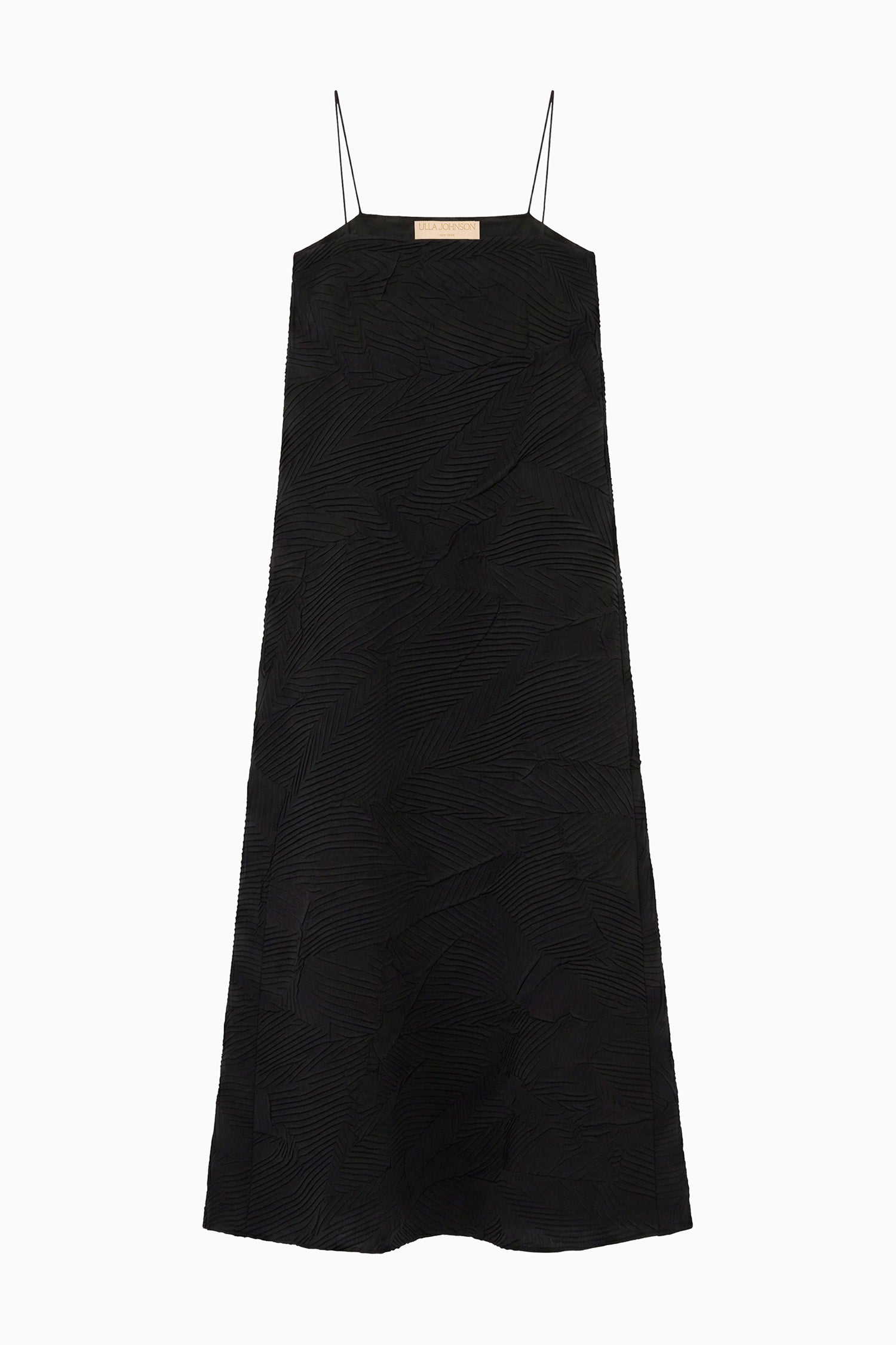 Ulla Johnson Landscape robe satin noir