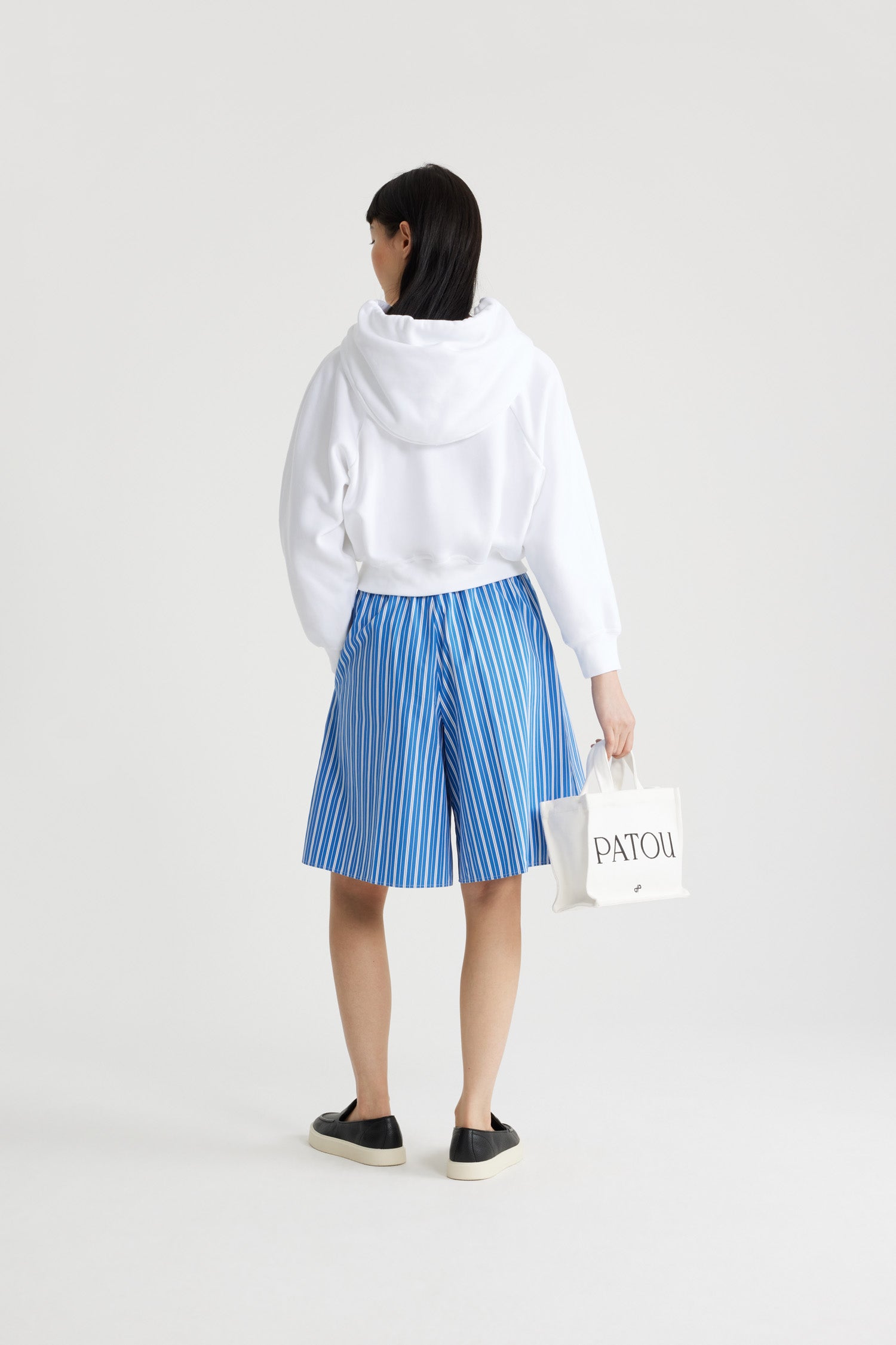Patou Longline H24TR04301905062 short coton rayures bleues