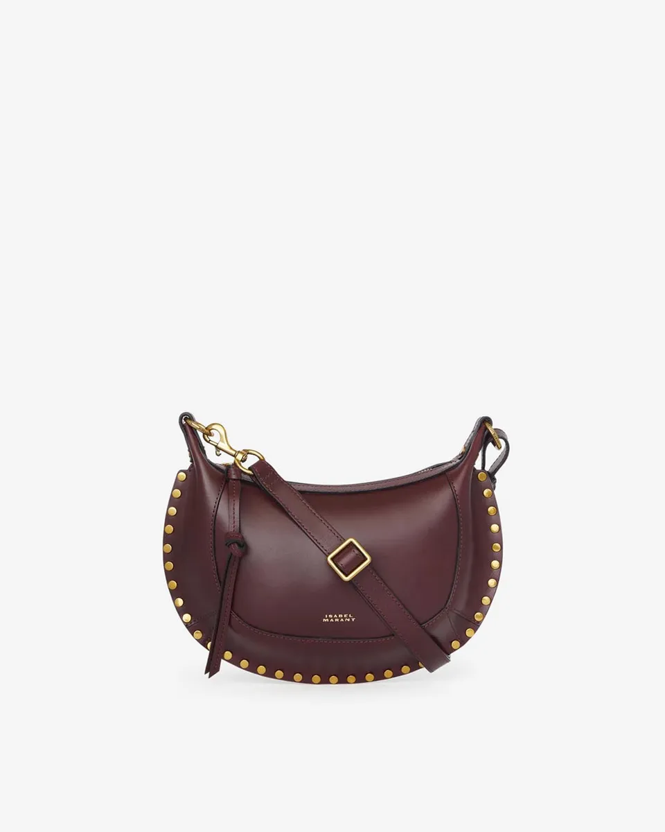 Isabel Marant Oskan Moon sac cuir bordeaux bandoulière