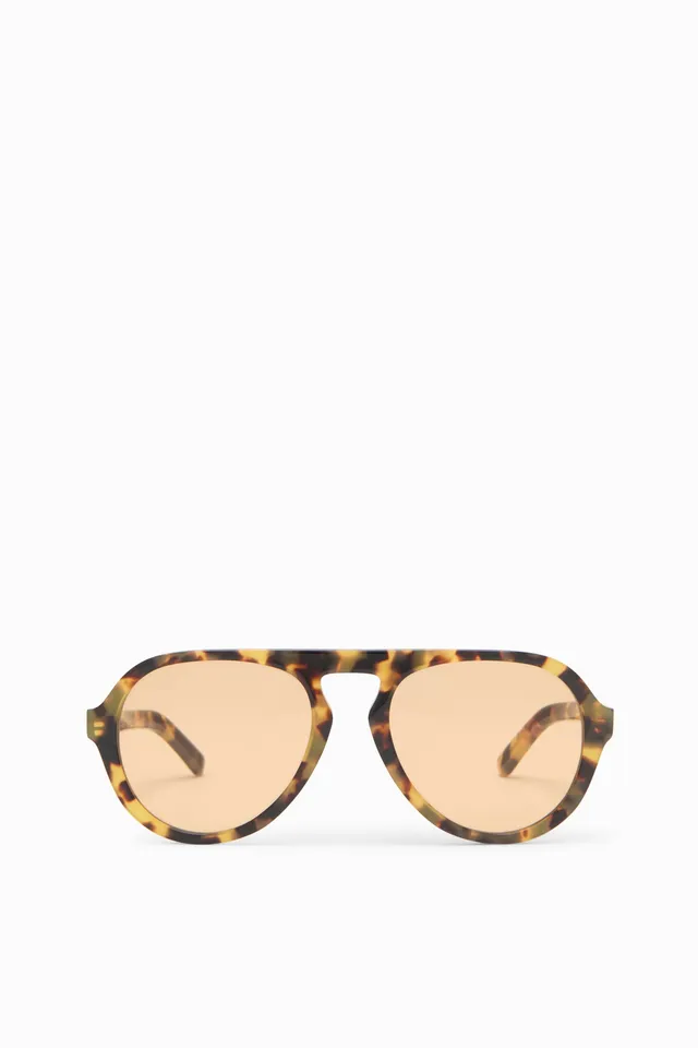 Ulla Johnson Lee lunettes aviateur écaille