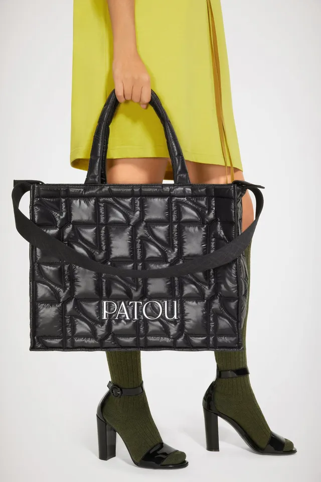 Patou Bags H22AC024 tote noir matelassé polyamide TU