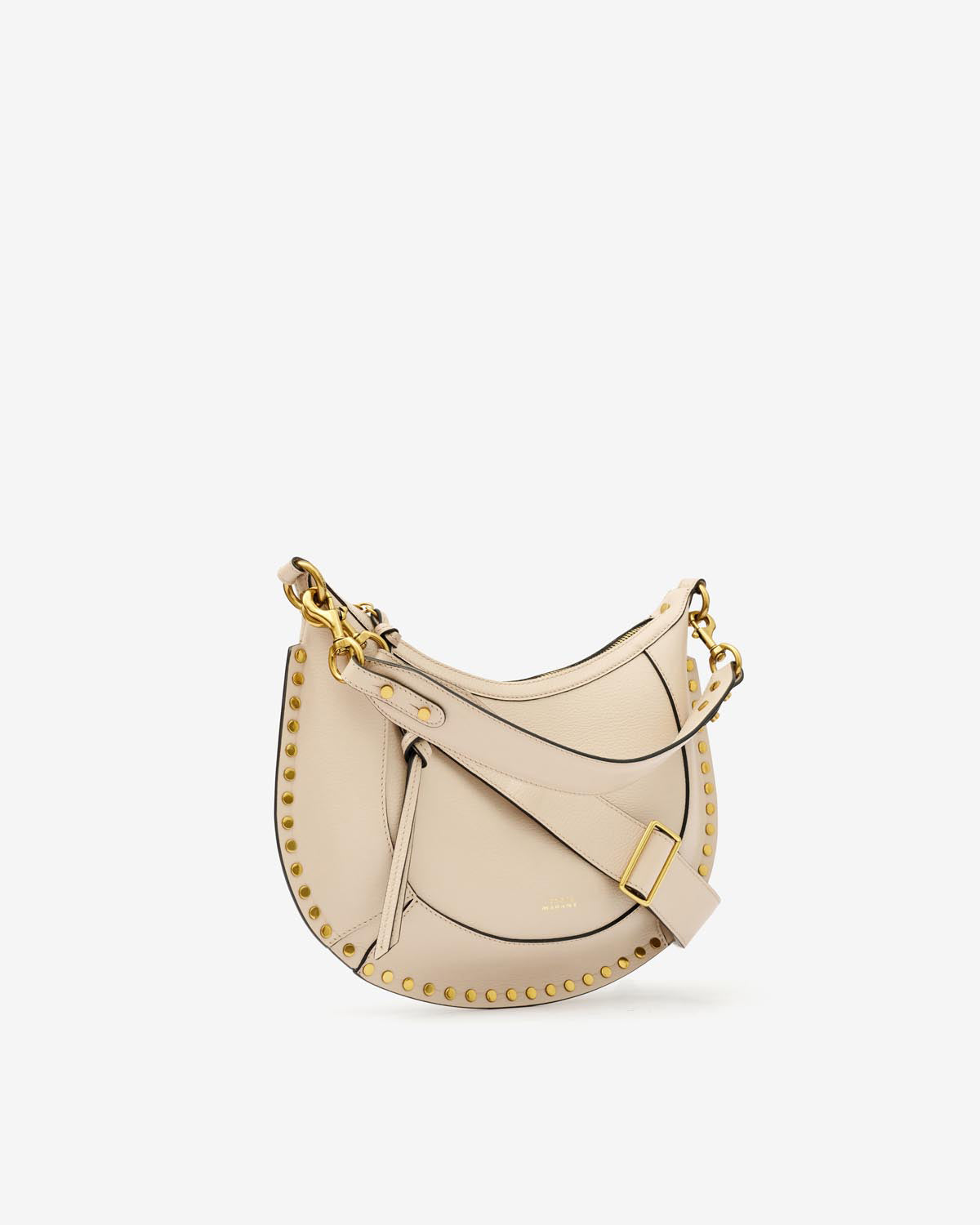 Isabel Marant Naoko sac cuir grainé beige clair