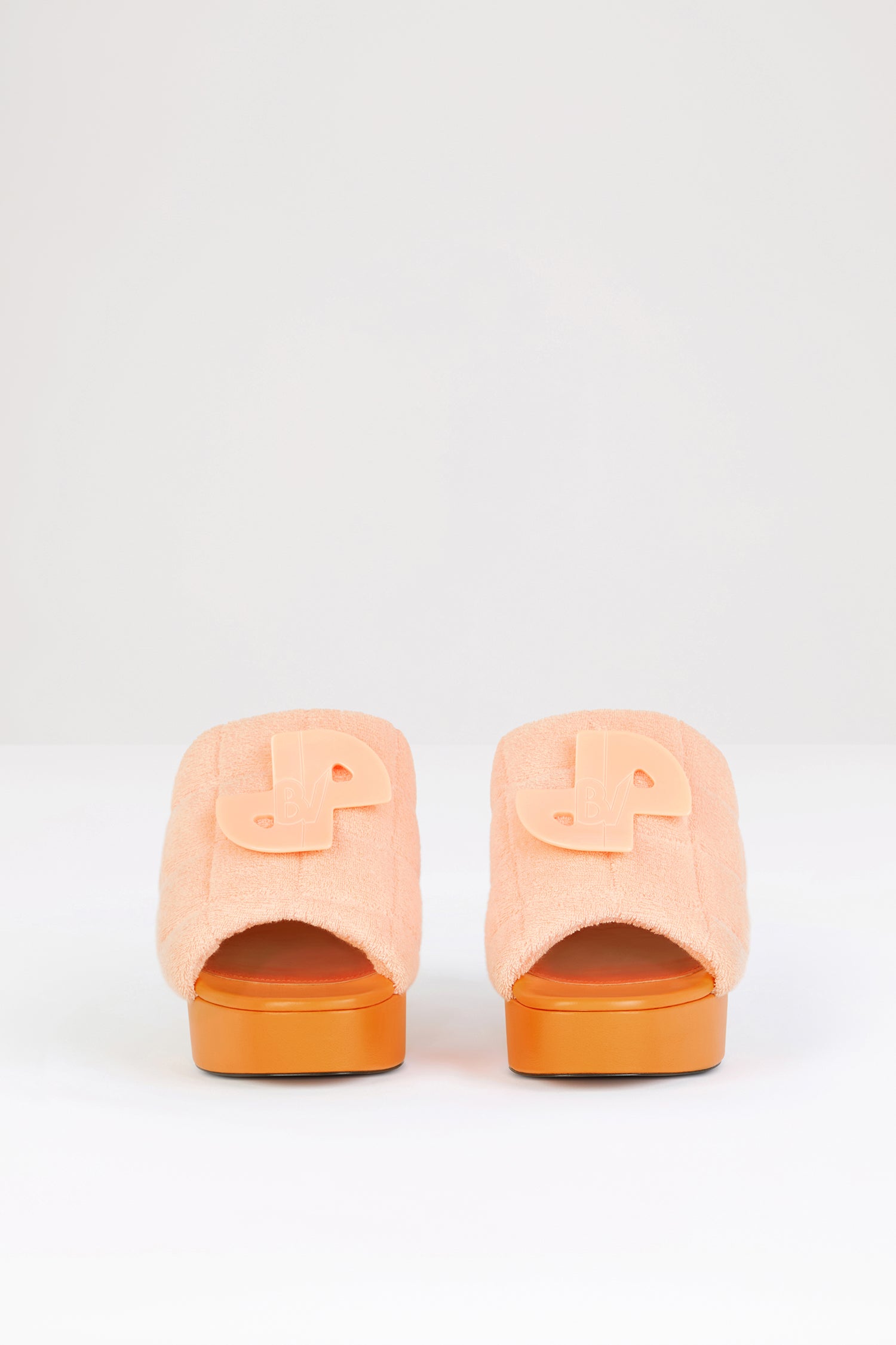 Patou P24SP0110163216A mules pêche talon 11 cm éponge