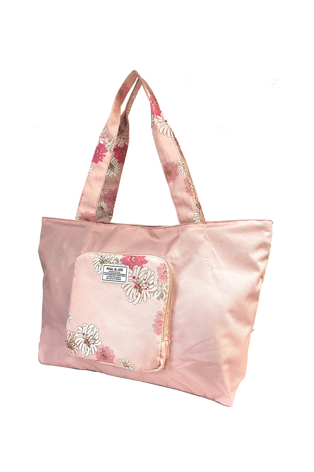 Paul & Joe Chrysanthème sac de transport beige pliable