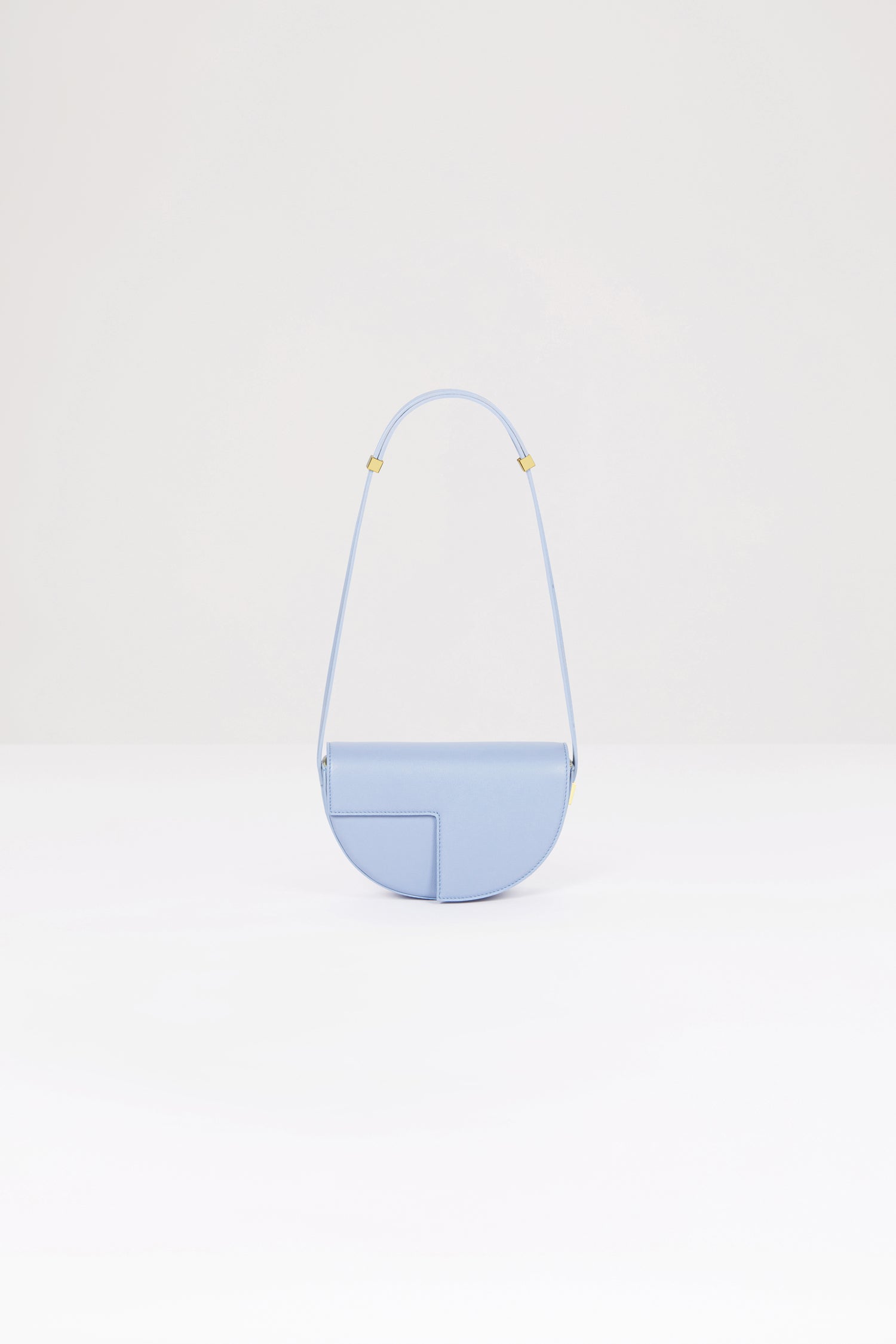Patou Le Petit Sac Cuir Bleu Alaska TU