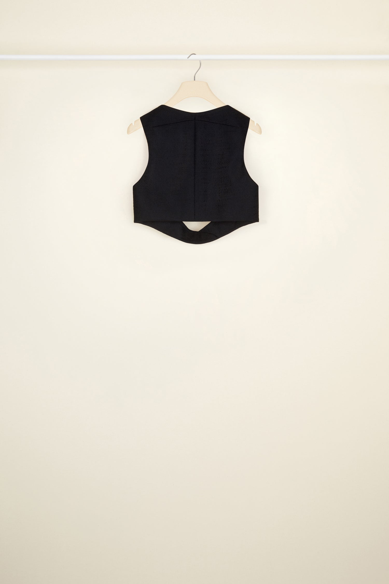 Patou gilet tweed bio JA020 guipure noir