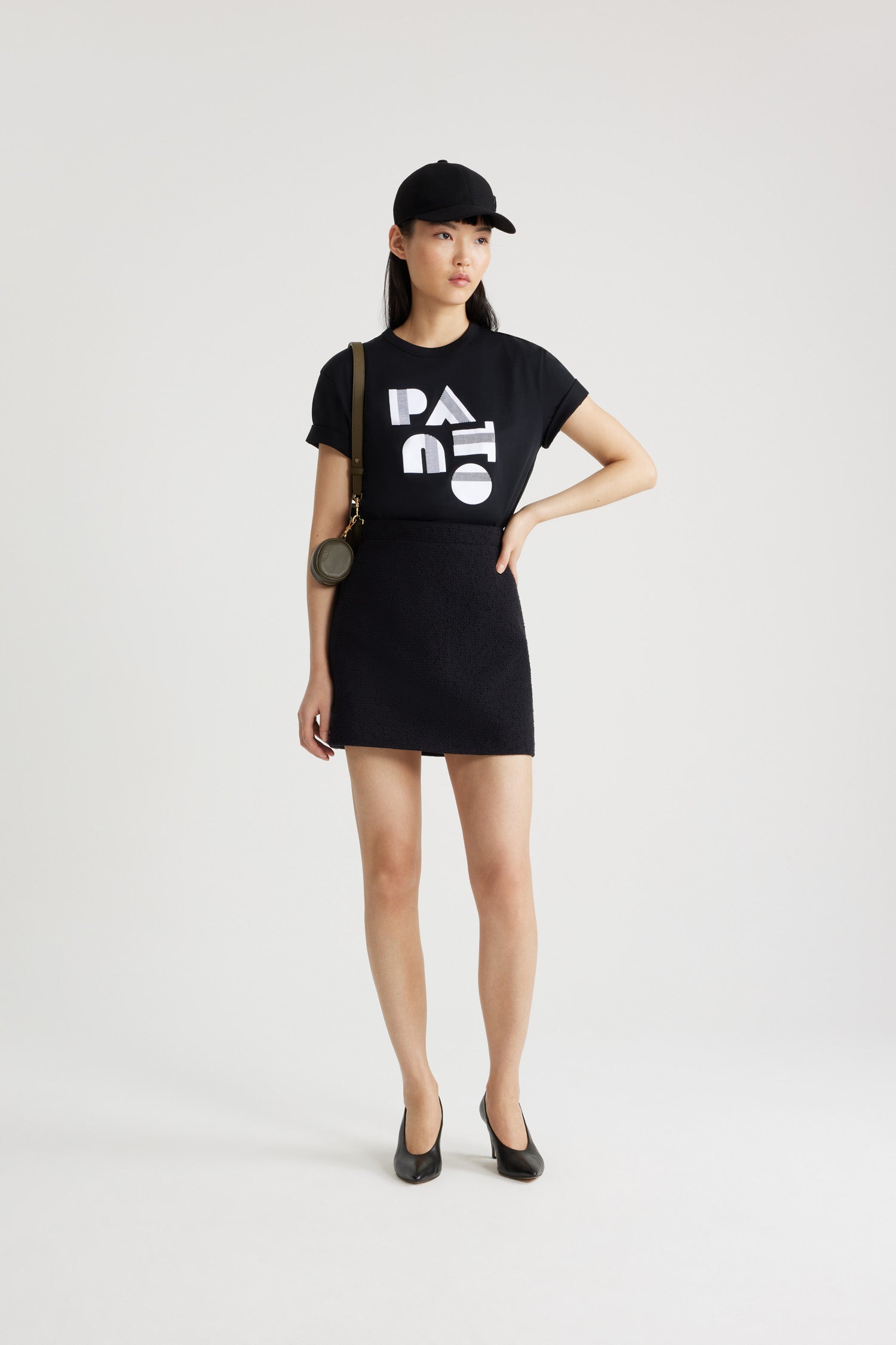 Patou Art Deco JE119 t-shirt coton bio noir