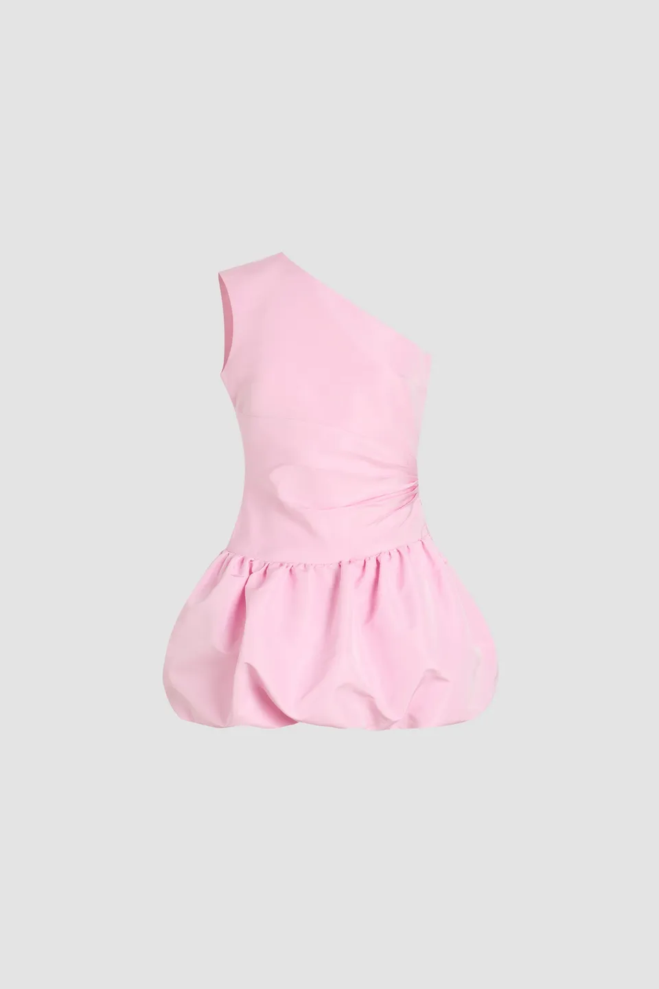 Patou P25DR1710186457P robe mini bubble une épaule rose faille
