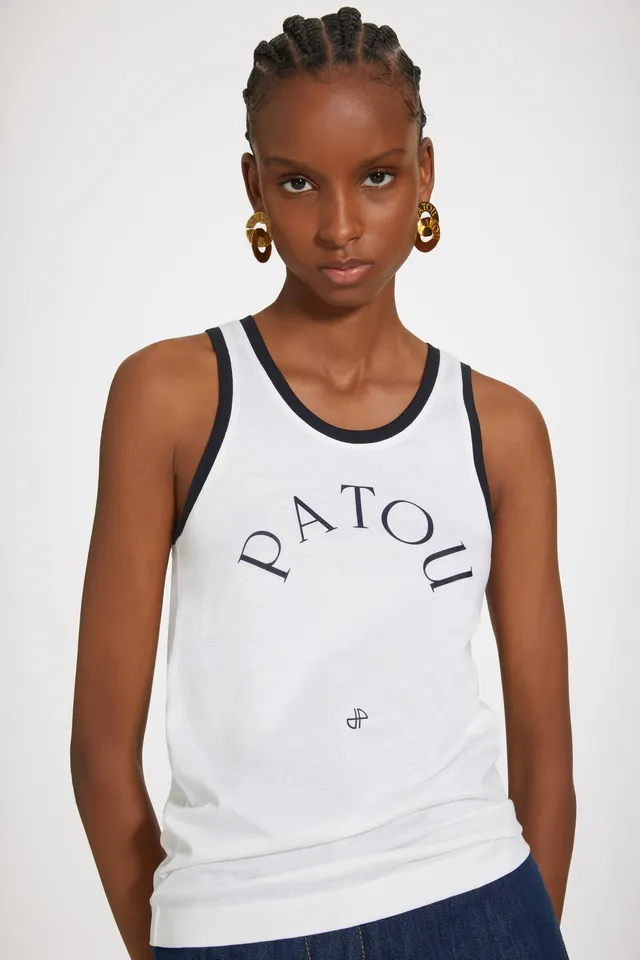 Patou JE0639999001W Débardeur Coton Bio Blanc