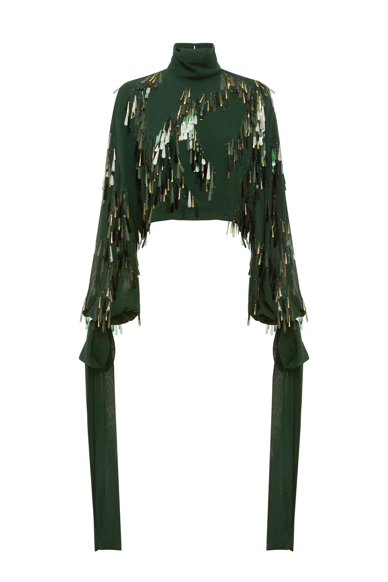 Alemaïs Ophira Sequin Top sequins manches longues