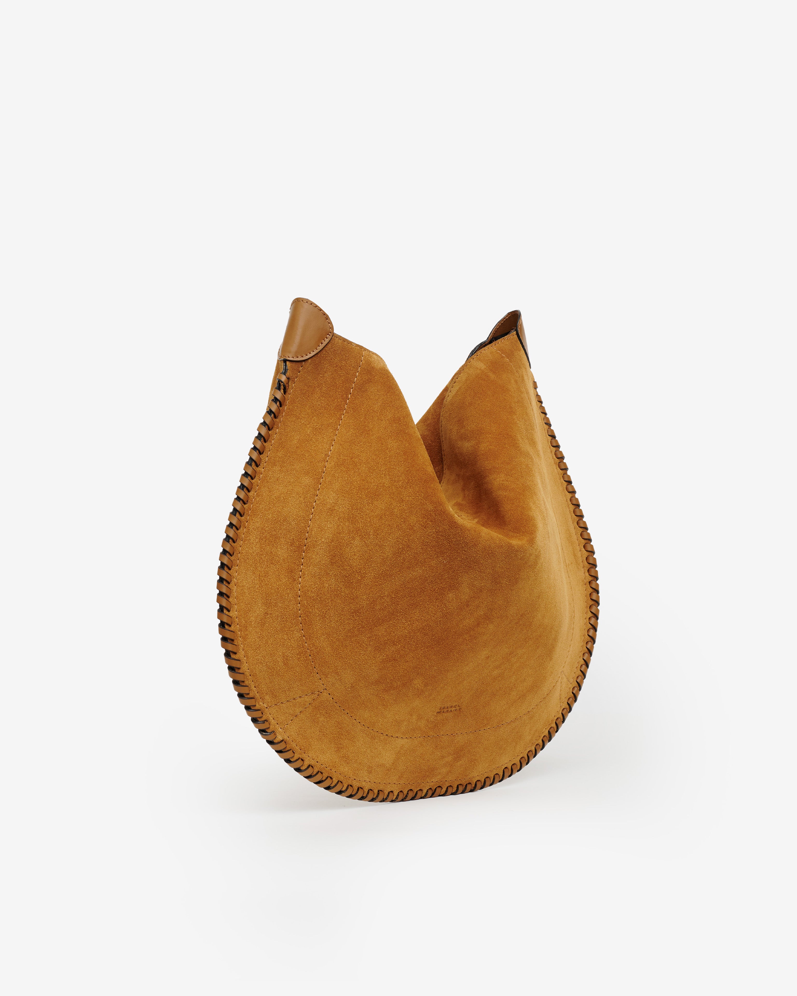 Isabel Marant Oskan Hobo Soft sac velours cognac