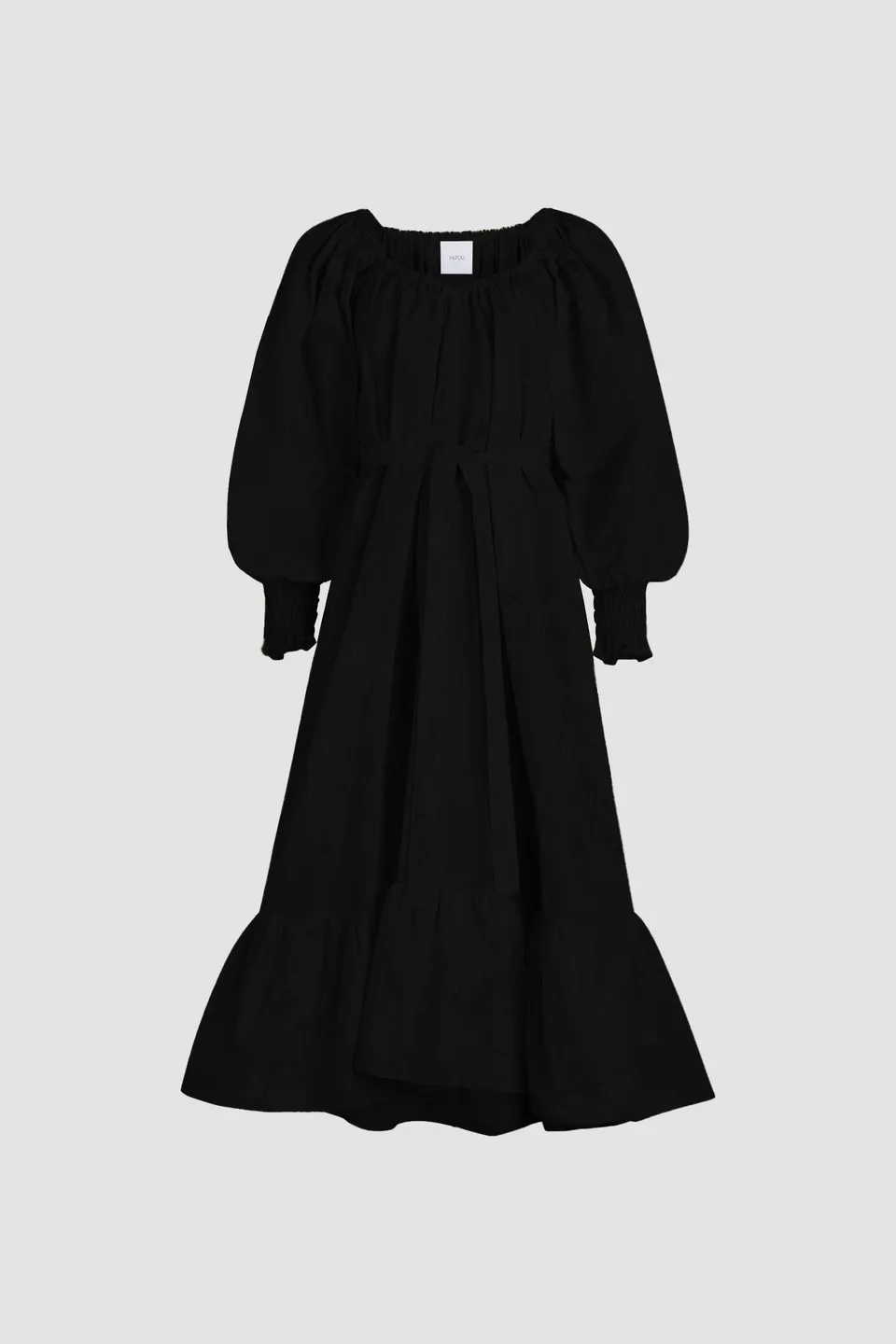 Patou E25DR1150011999B robe maxi faille noire