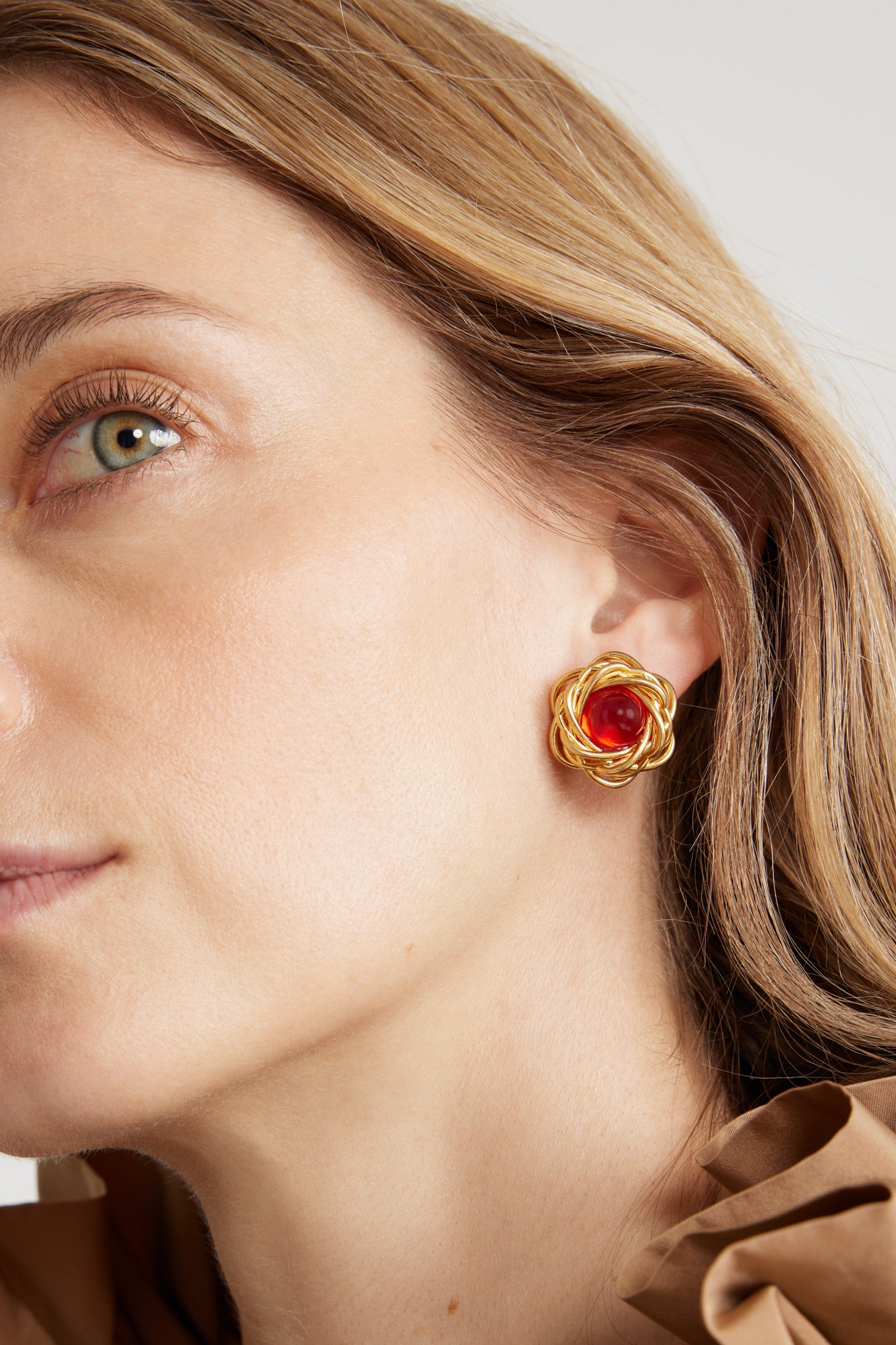 Patou H24JW1261002220A boucles nid laiton résine