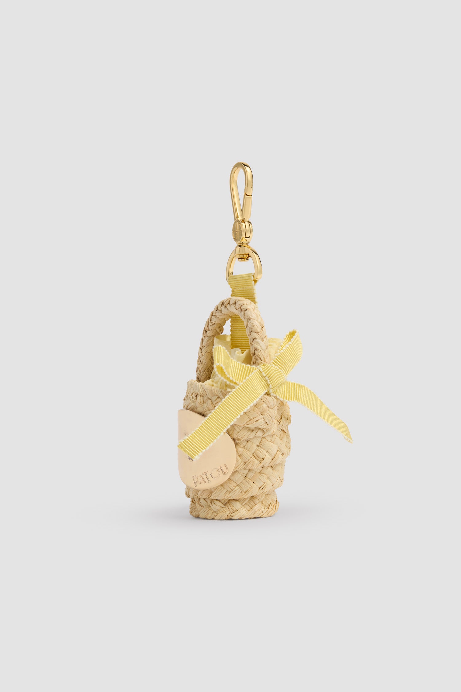 Patou P26AC098 charm sac raphia Citrus Blossom