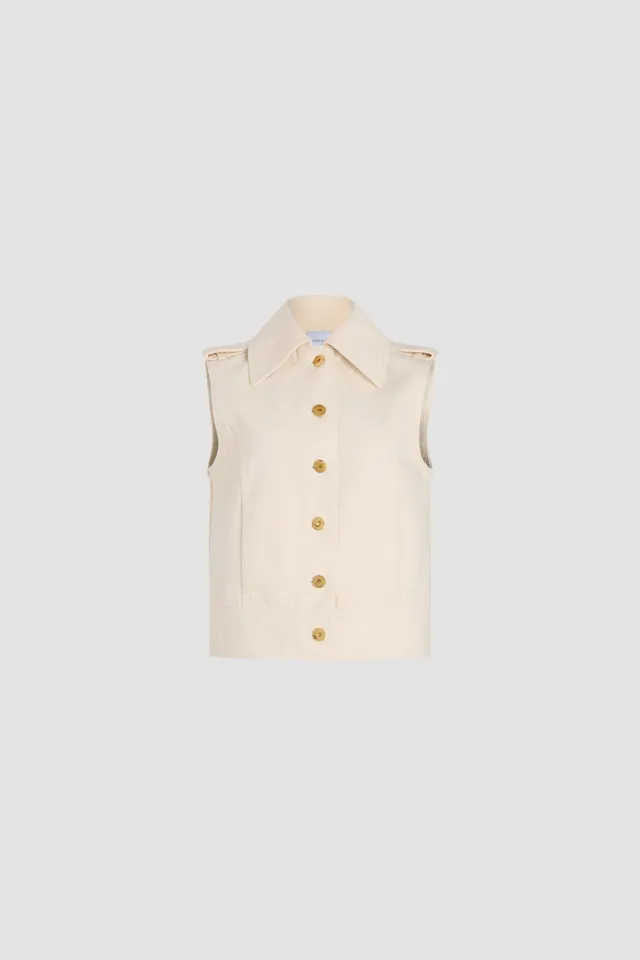 Patou Denim OU037 veste jean coton écru Naturel
