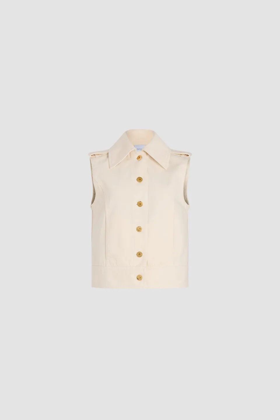 Patou Denim OU037 veste jean coton écru Naturel