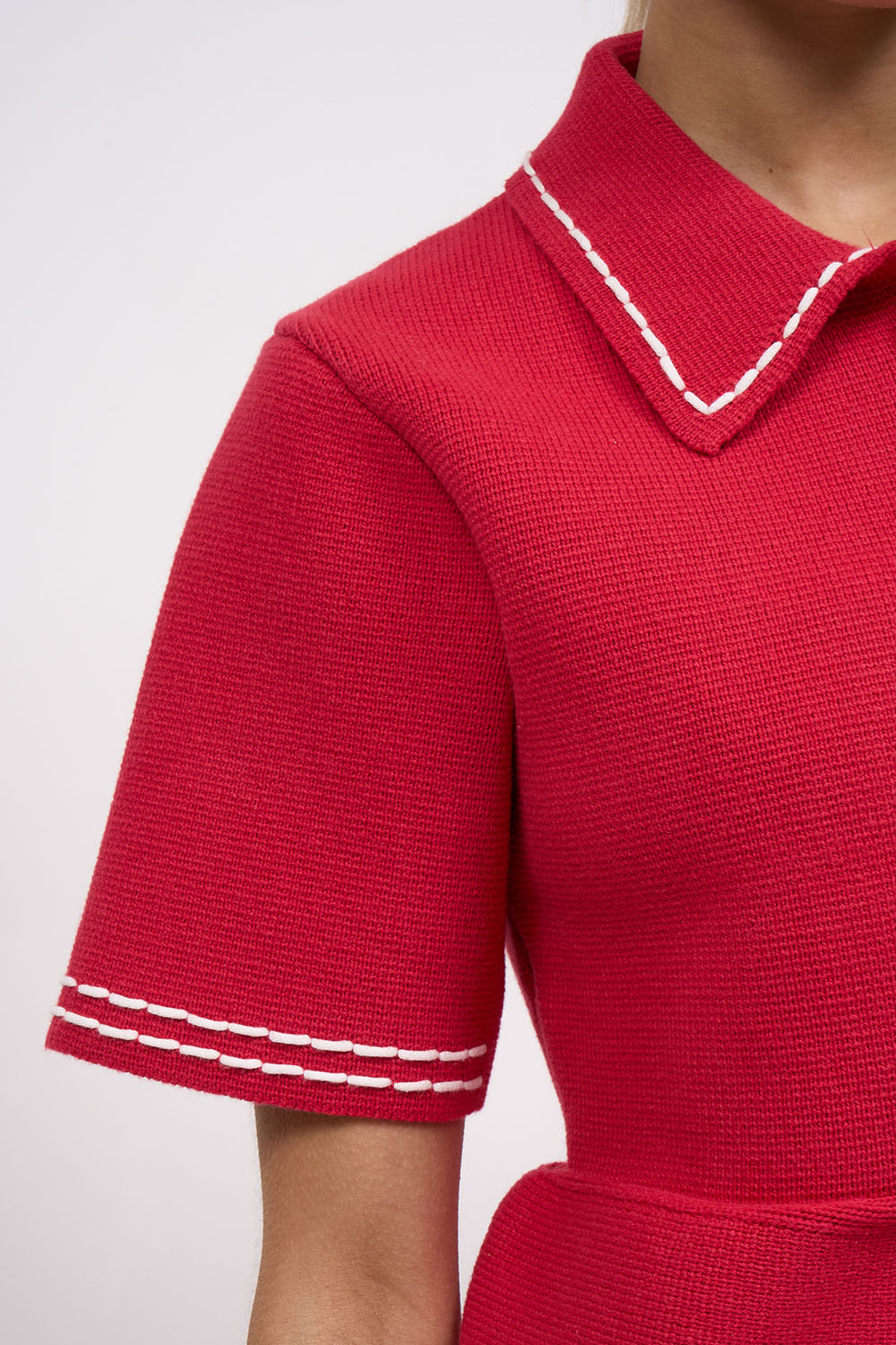 Paul & Joe Fanfan cardigan milano coton rouge
