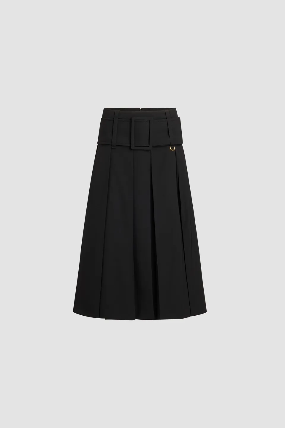 Patou Skirts H25SK0910103999B jupe midi noire ceinture