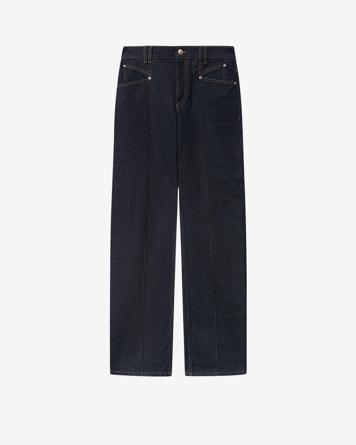 Isabel Marant Drolane Jean Droit Foncé Nuit Denim Coton