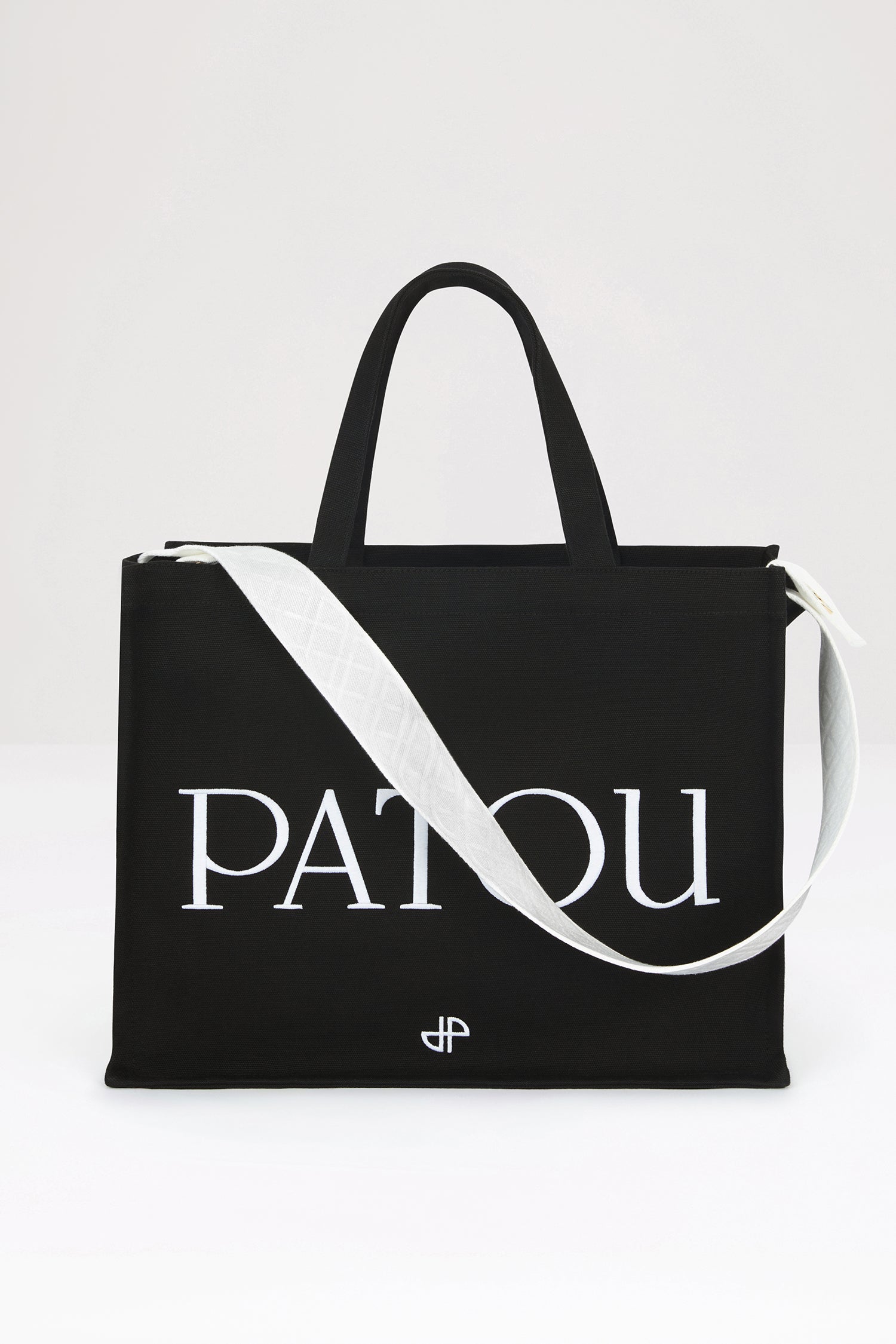 Patou P22AC0240076999B tote coton bio noir
