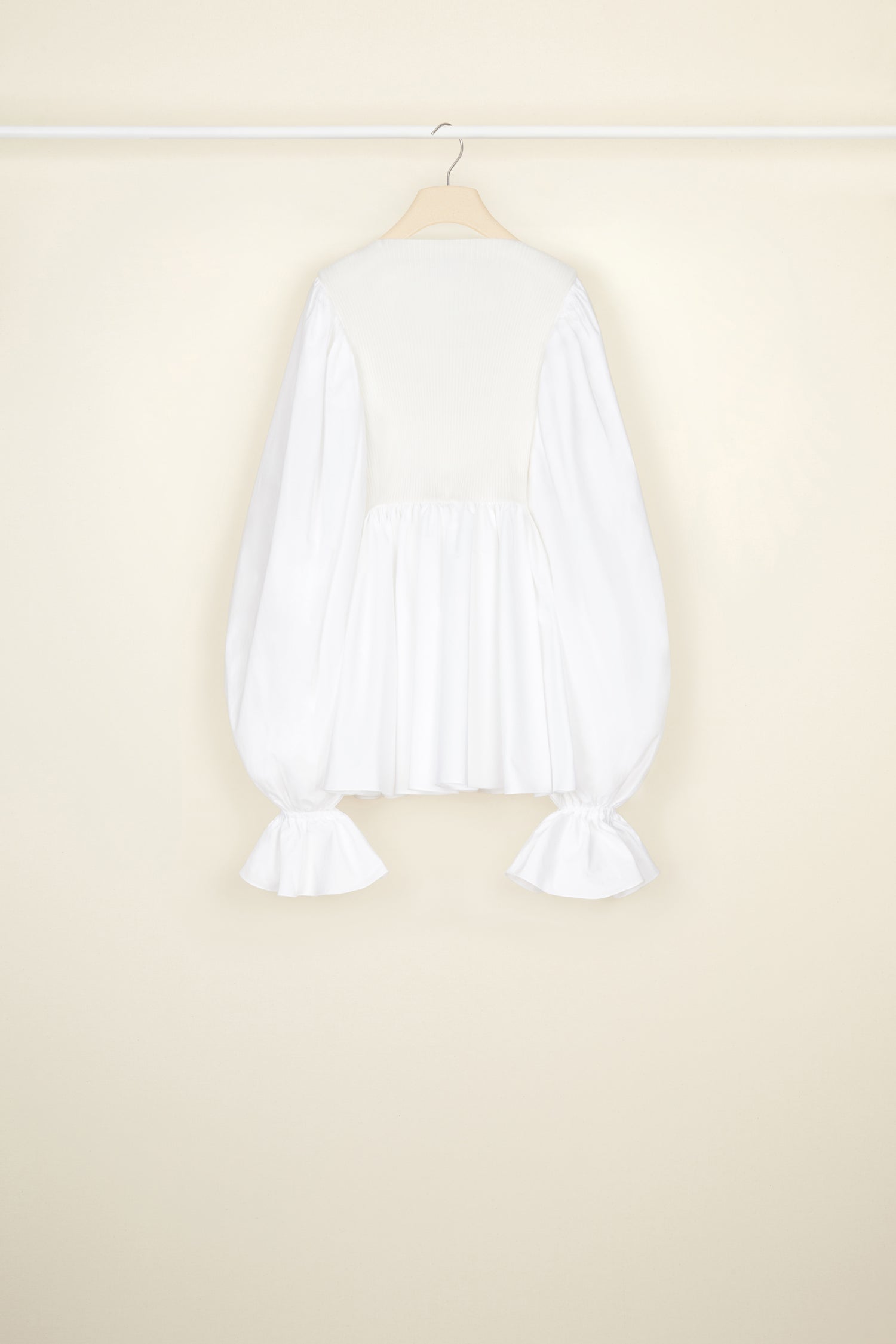 Patou Robe Mini Popeline Coton Bio Blanche DR082