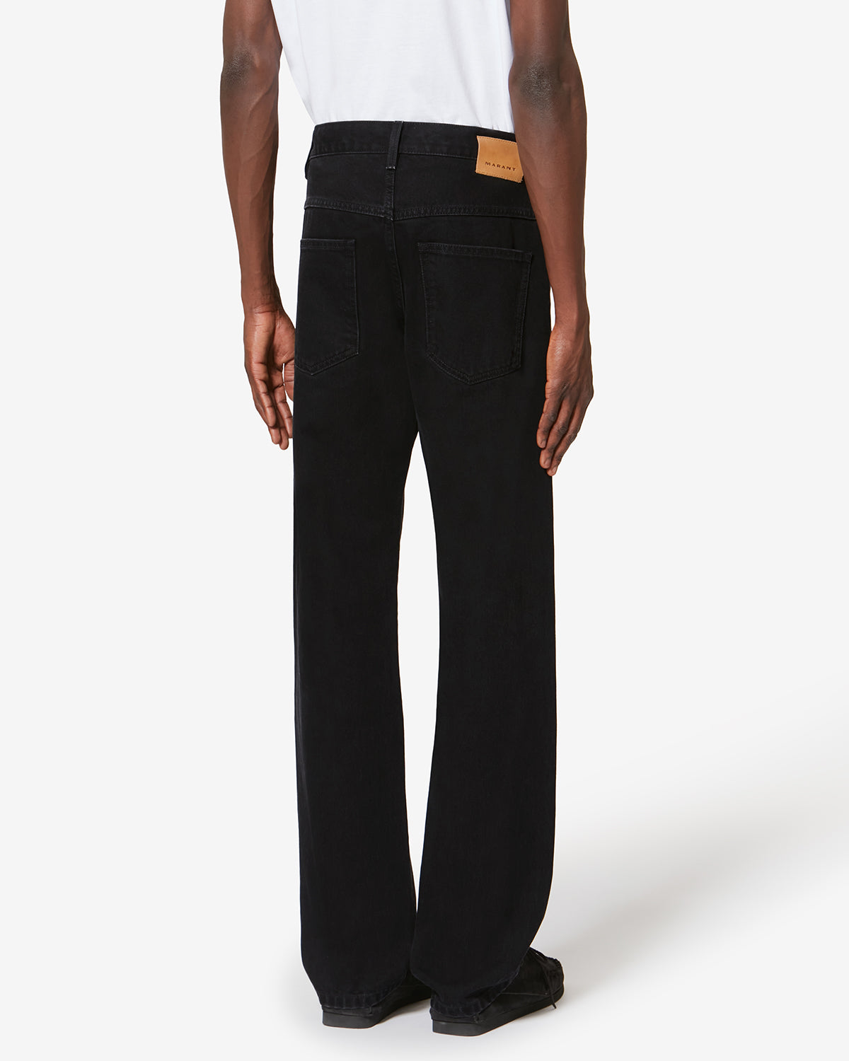 Isabel Marant Lewys jean noir délavé coupe fitted