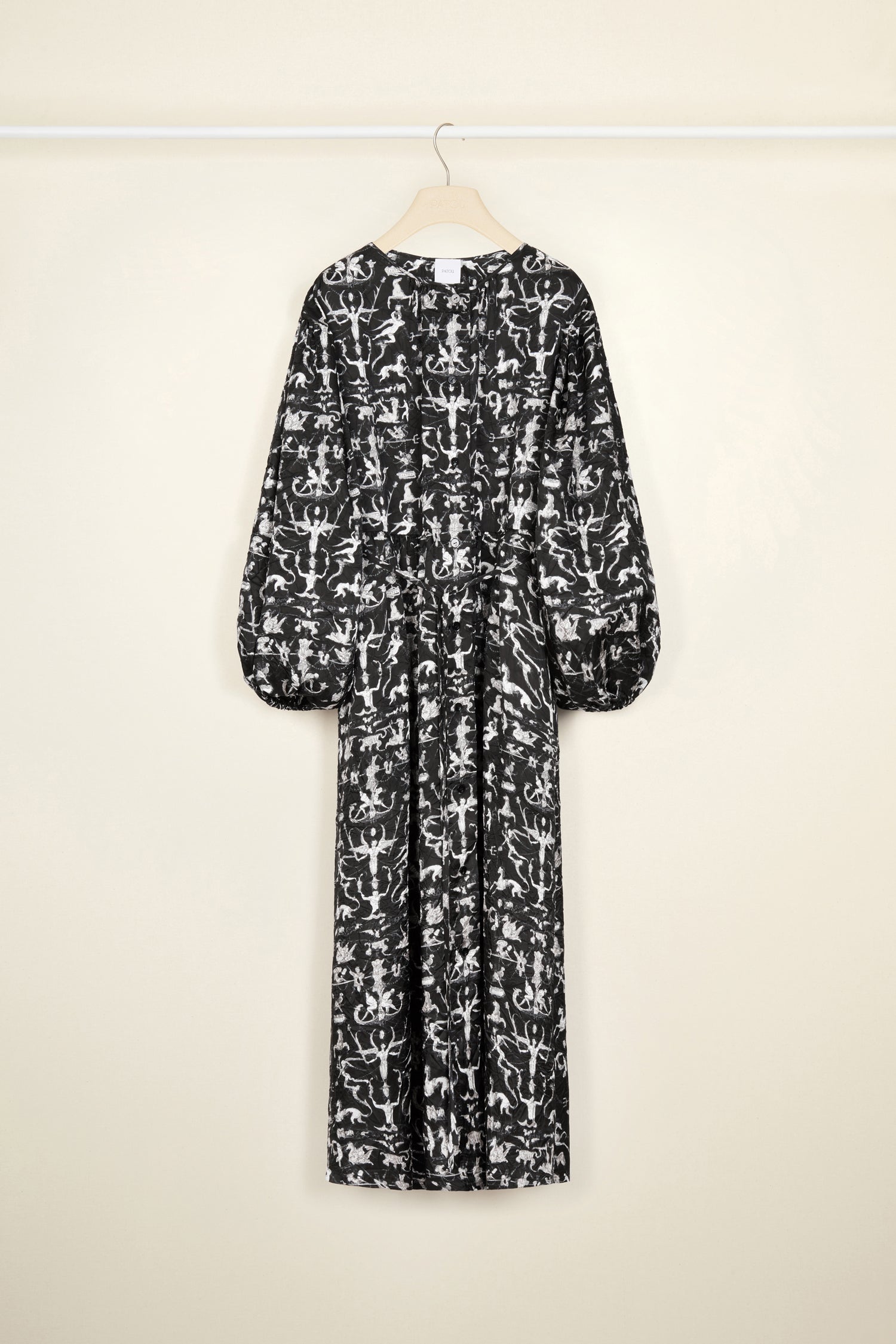 Patou P22DR08801045042 robe chemise noire