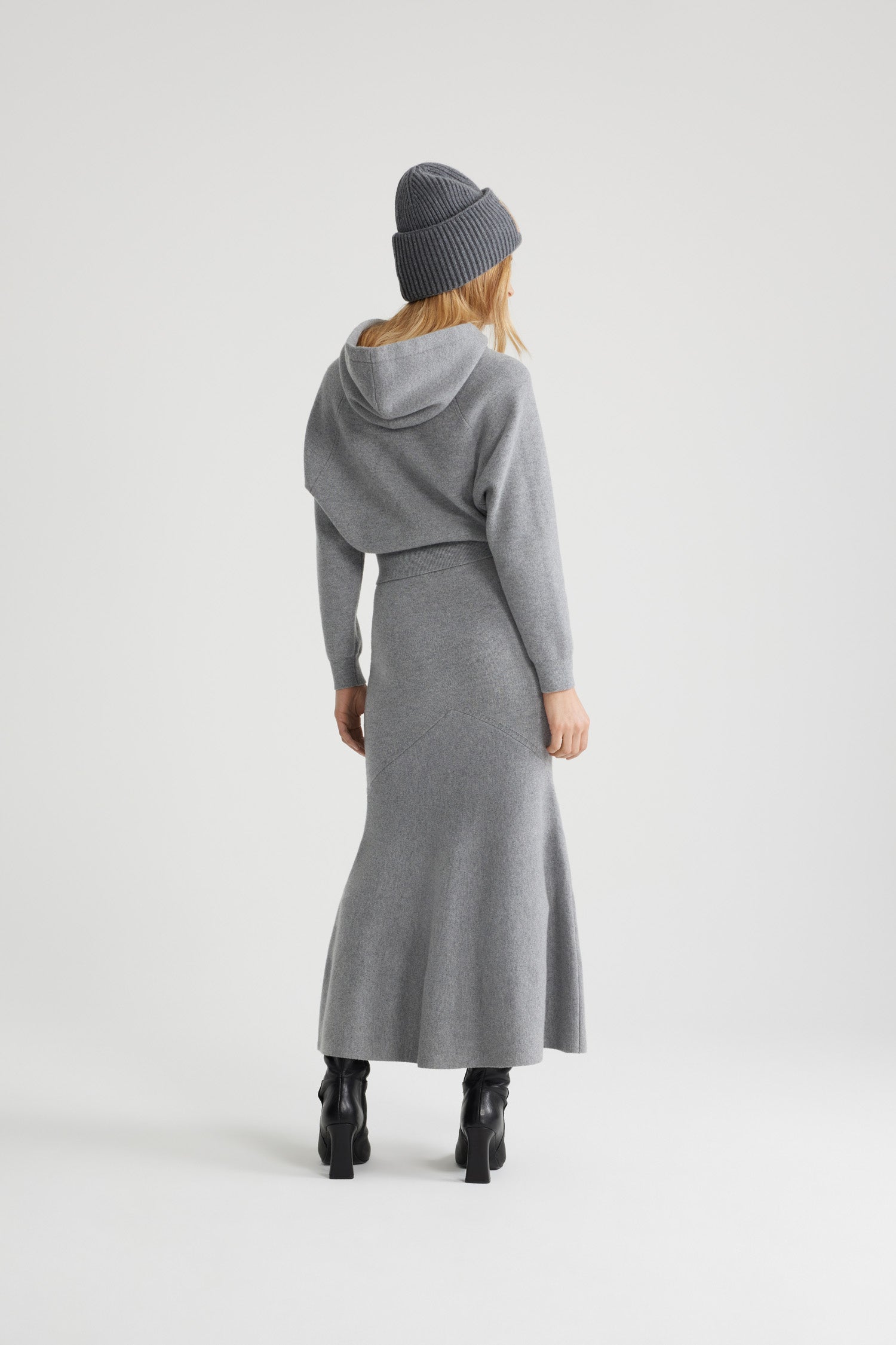 Patou Skirts H24KN2158041910A jupe péplum laine grise