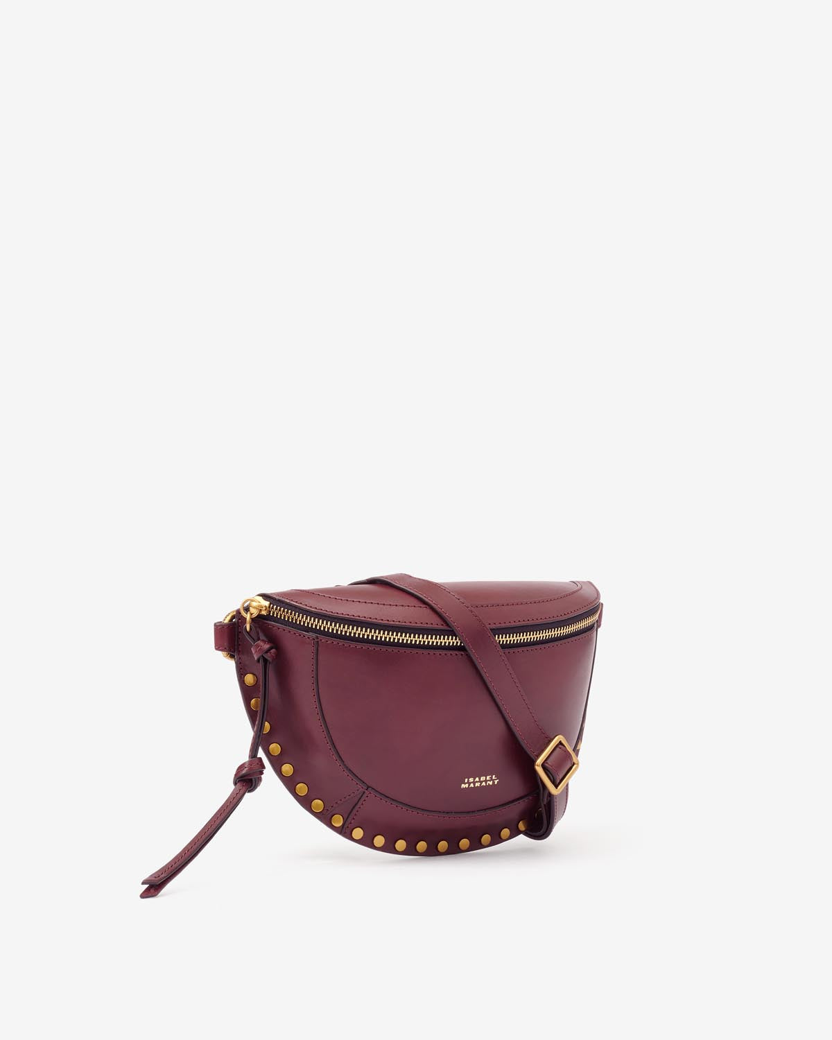 Isabel Marant Skano BJ0001 sac banane bordeaux cuir