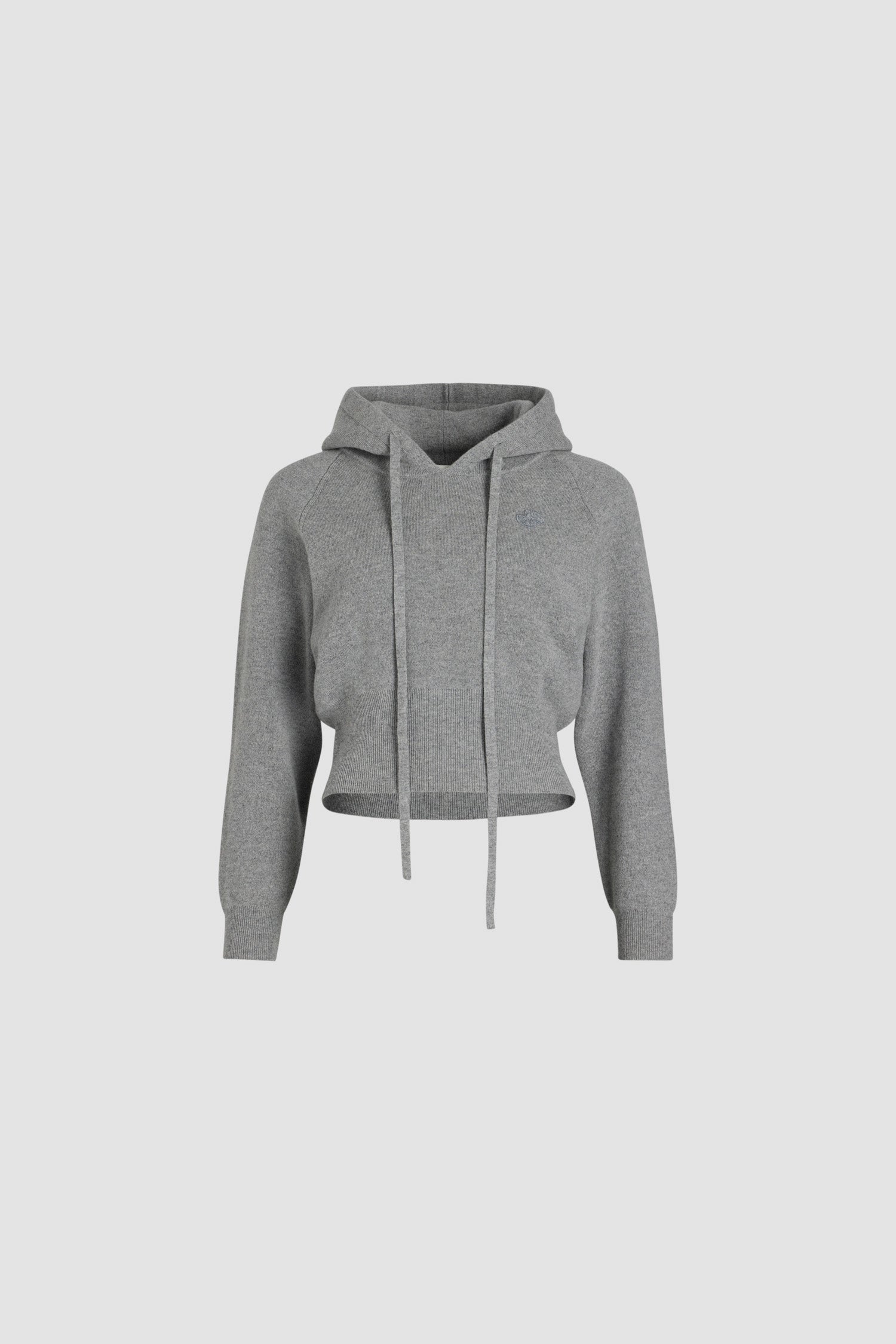 Patou hoodie gris laine cachemire sweat capuche