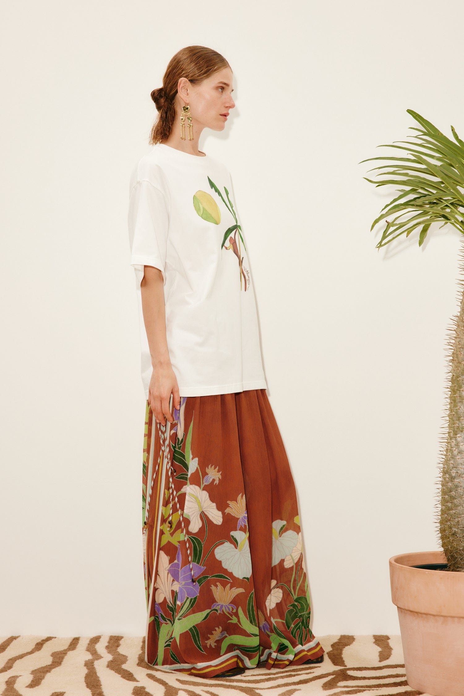 Alemaïs Mokshini Tee t-shirt coton bio imprimé