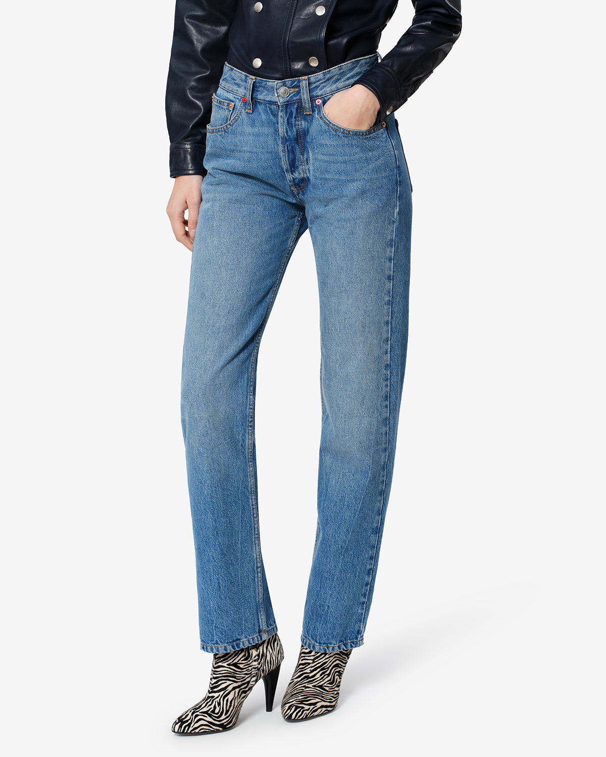 Isabel Marant Daya PA0800 jean regular bleu 34