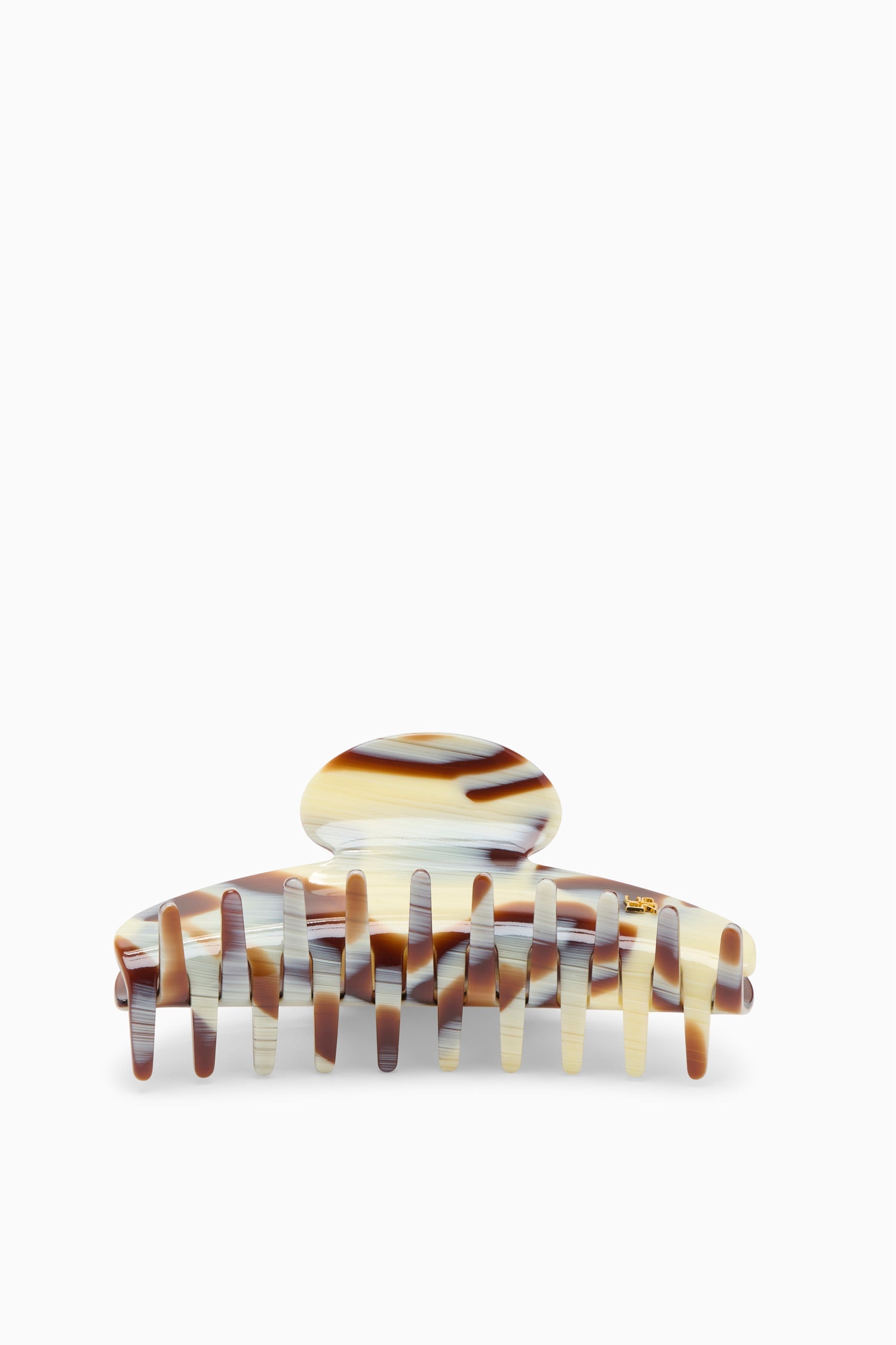 Ulla Johnson Akira pince cheveux large horn résine